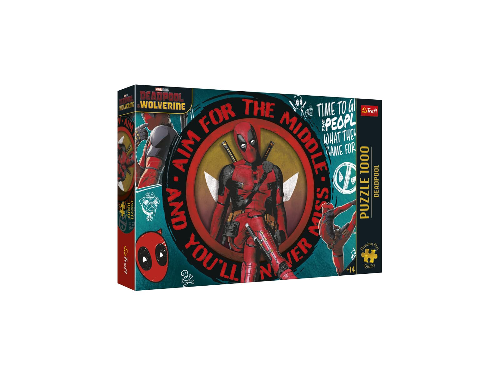 Trefl Premium Plus Quality - Puzzle: Deadpool - 1000 Pieces, Puzzle Series with Favorite Characters, Set Pieces, for Adults and Children Ages 12 and Up