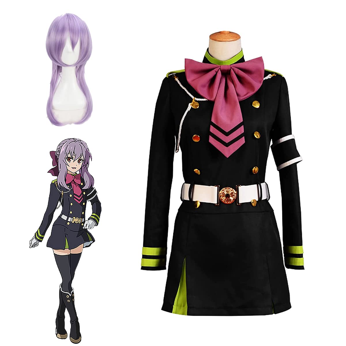 柊シノア コスプレ ウイッグ付き Mサイズ Amazon.co.jp: 終わりのセラフ コスプレ衣装 柊シノア 仮装 変装 制服