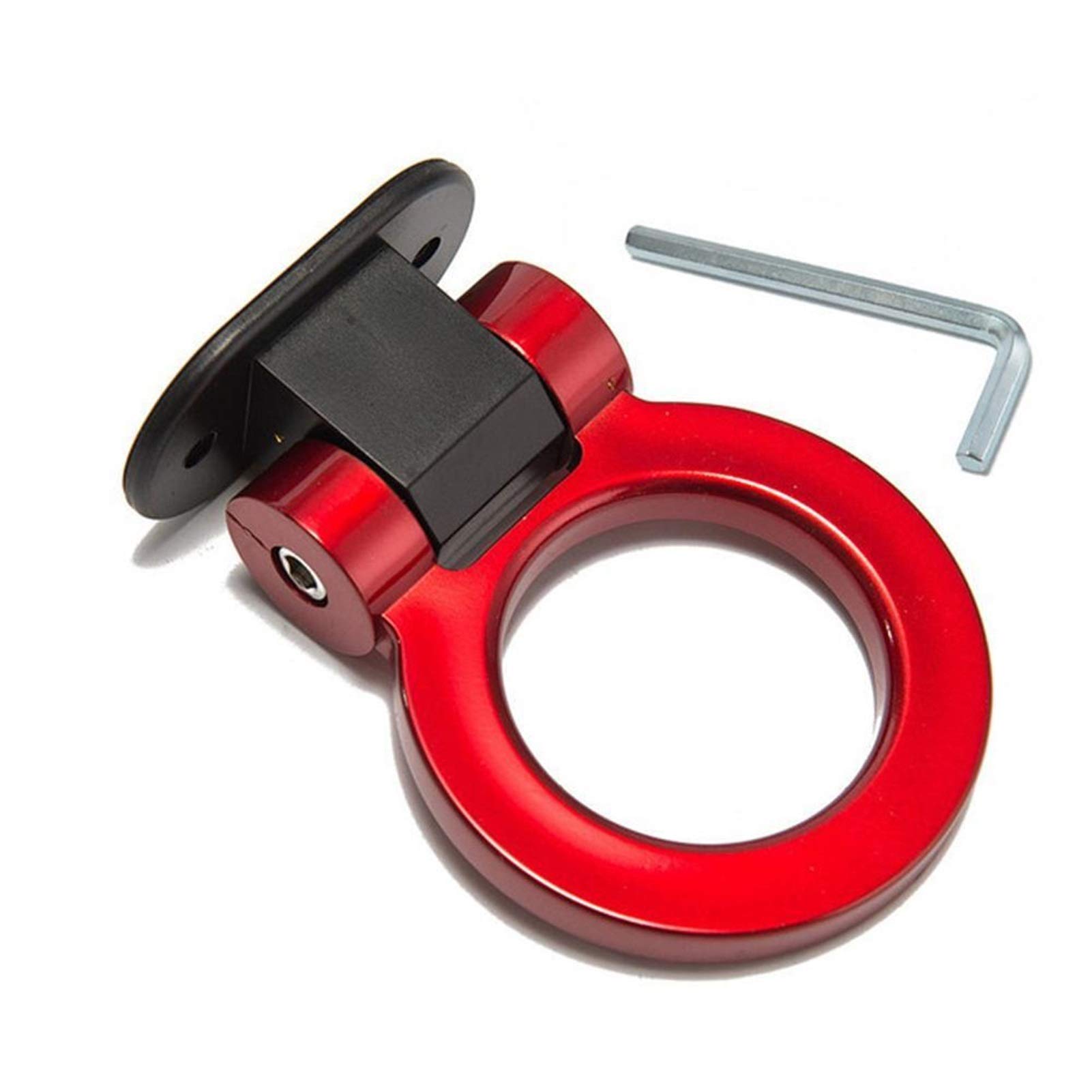 hak holowniczy, Pierścień holowniczy wyścigowy z kluczami przód tył auta(Black)