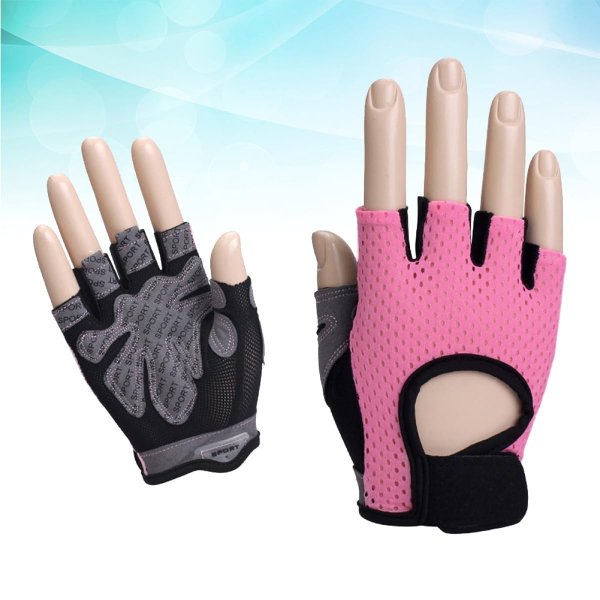 BESPORTBLE 3 Pezzi Guanti Da Equitazione Guanti Da Bici Da Palestra Mezze Dita Da Allenamento Da Polso Da Polso Da Allenamento Con I Pesi Da