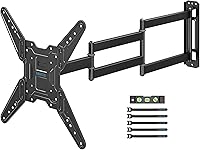 Vista 9 de Soporte de pared para TV de carga pesada con brazo extra largo extensible para televisores de 60–110 pulgadas, soporta hasta 125 kg, soporte