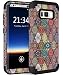 Galaxy S8 Plus Case, SM-G955 Case, Hocase Drop Protection Shock Resistant Silicone Rubber+Hard Shell Hybrid Full Body Protective Phone Case w/Mandala Flowers for Samsung Galaxy S8 Plus G955 - Black