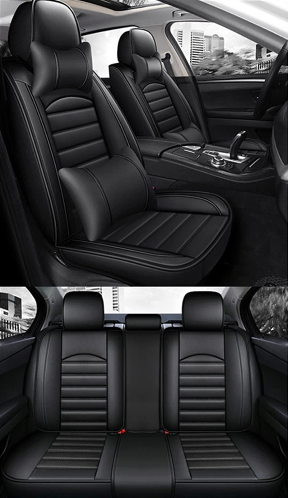 JTWMTY Car Seat Cushion Covers For MITSUBISHI Outlander ASX Eclipse Cross Lancer Pajero Sport V93 Zinger Galant Triton protectors