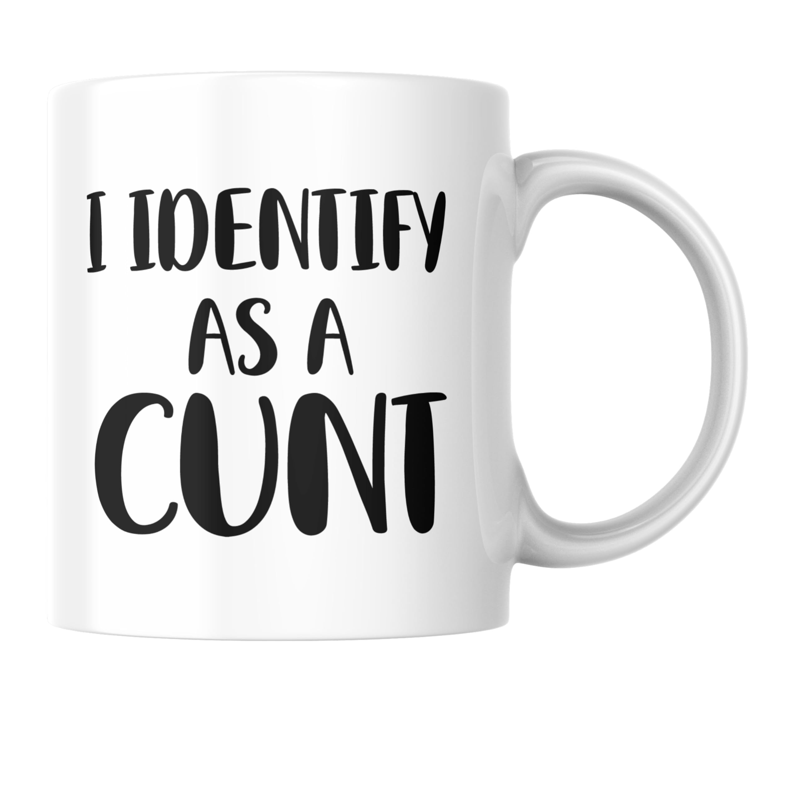 Cheeky Chops Men's White Cunt Mug For Adults Rude Sweary Offensive Sarcastic Humour Coffee Cup For Wo Birthday Secret Santa Novelty (Identify)