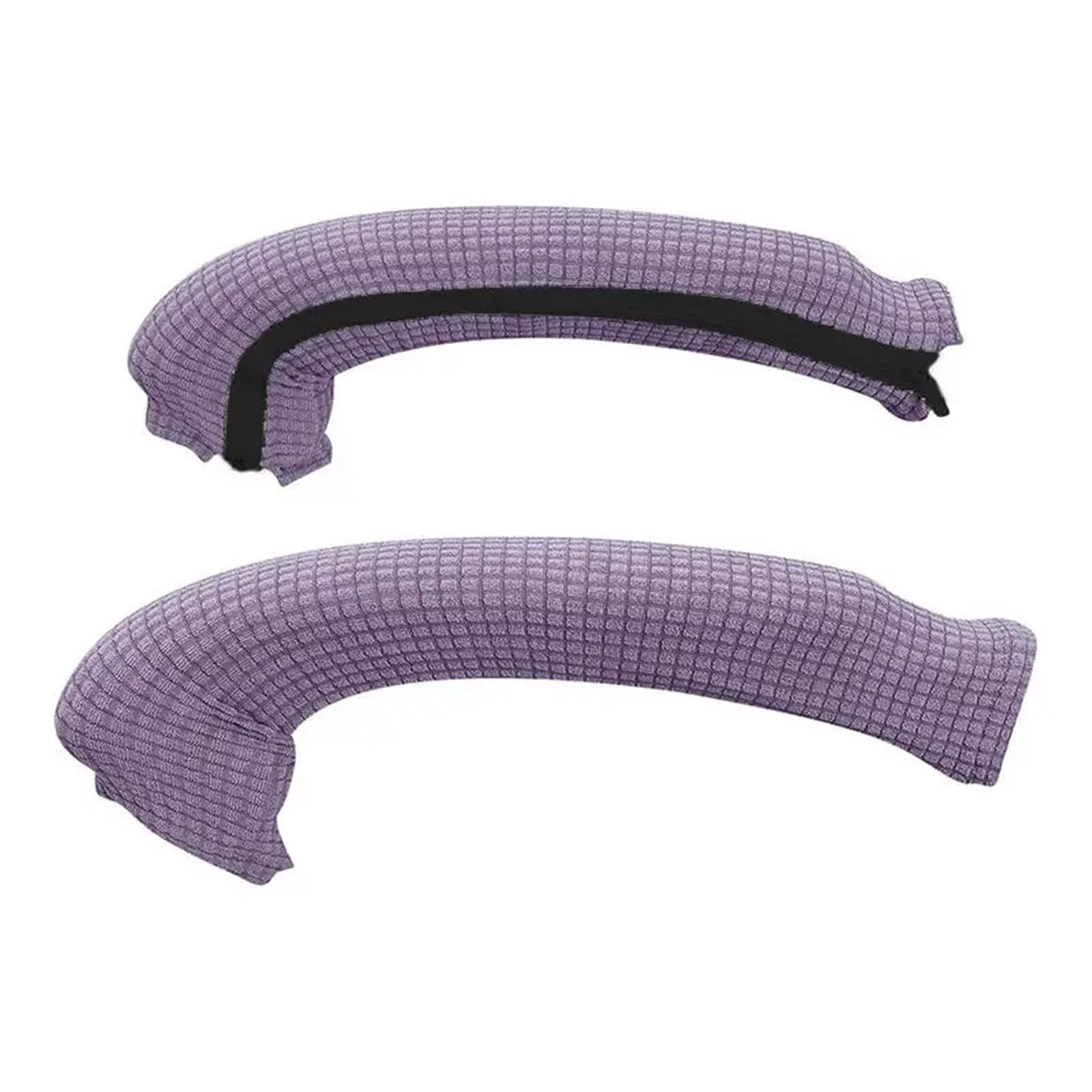 ENmrfvkz Office Spandex Armrest Covers, 8 pairs Universal Elastic Chair Armrest Covers Zipper Slipcover Multicolor Office Home(Purple)