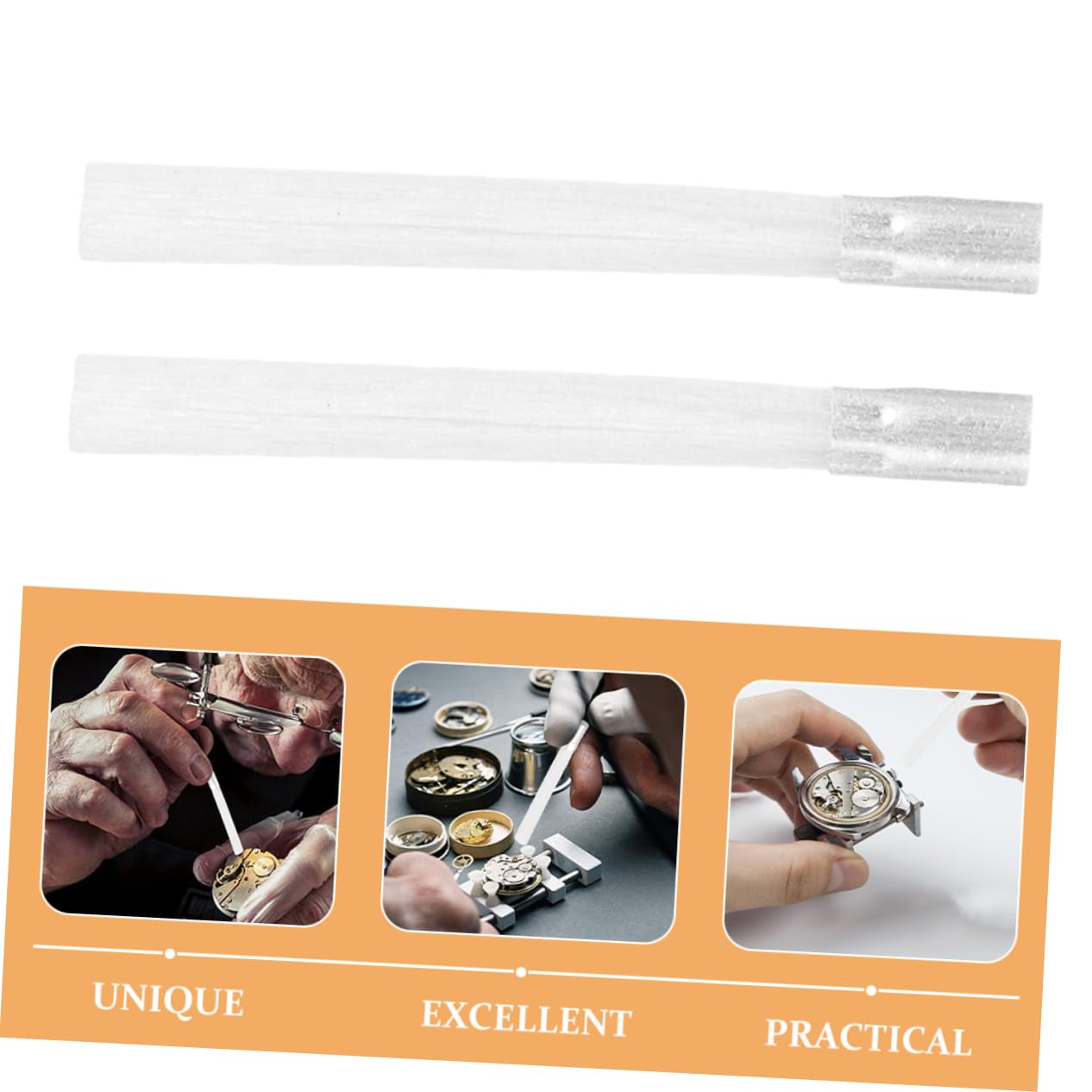 Balacoo Fiberglass Scratch Brush Pen Set 2pcs Watch Repair Tool Jewelry Cleaning Electronics Auto