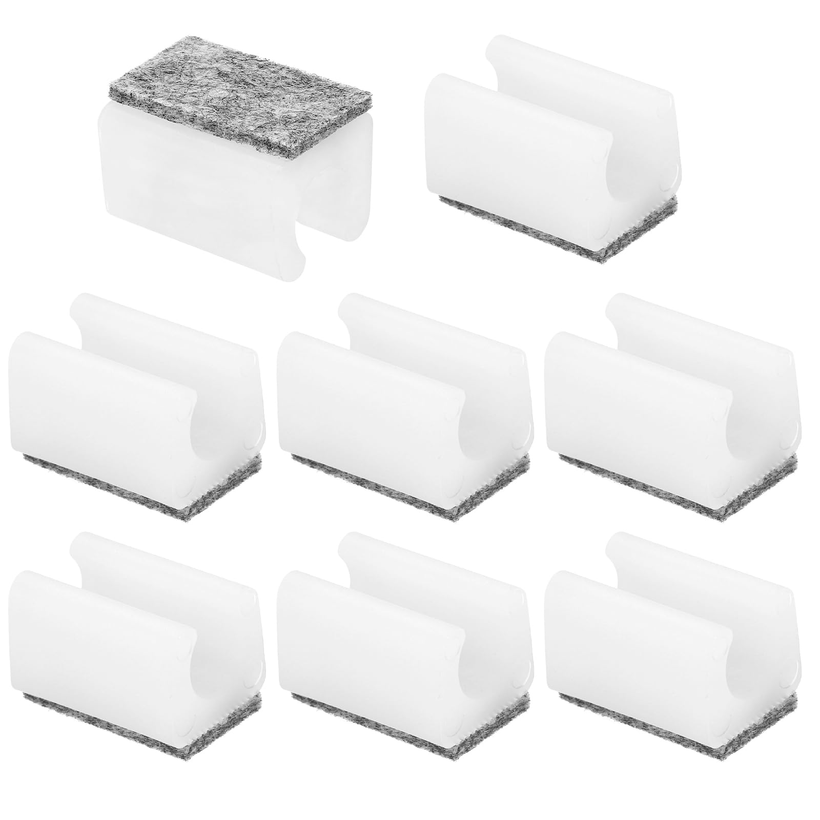 PATIKIL 8pcs Rectangle Chair Leg Cover with Felt Pad
