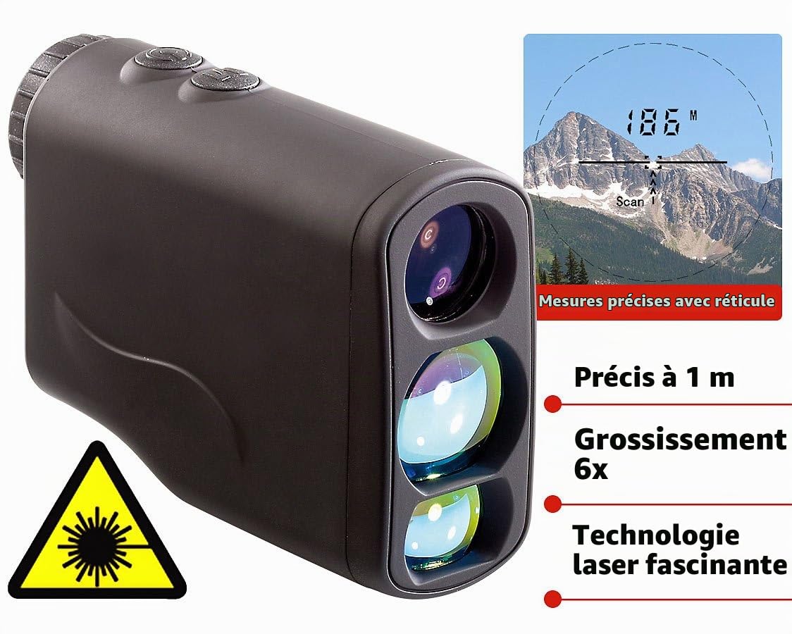 Zavarius Appareil de Mesure Distance & Vitesse par Laser 6 x 21
