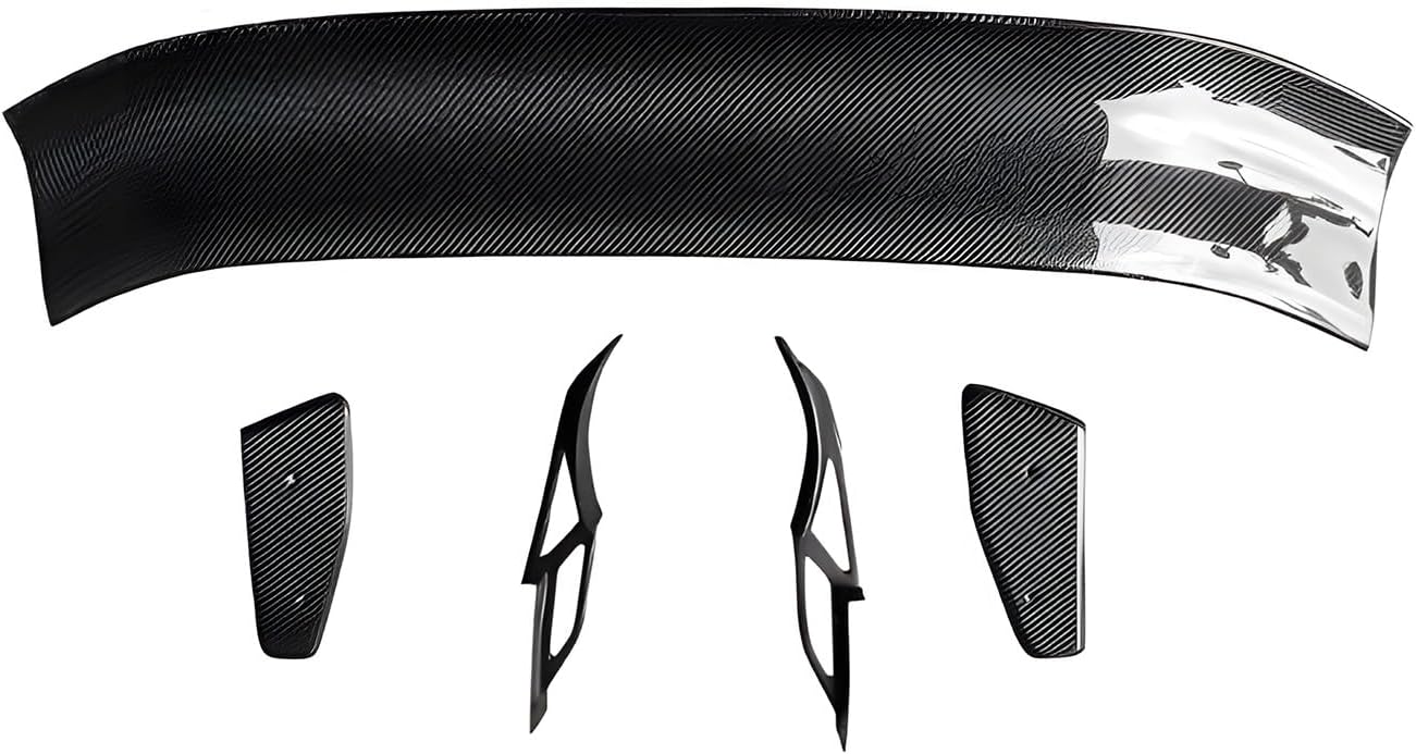 Carbon Fiber Rear Wing Spoiler Compatible with Suzuki Swift Sport ZC33S 2018-2023 Rear Trunk Lip Spoiler Wing Vehicle Body Styling Kit