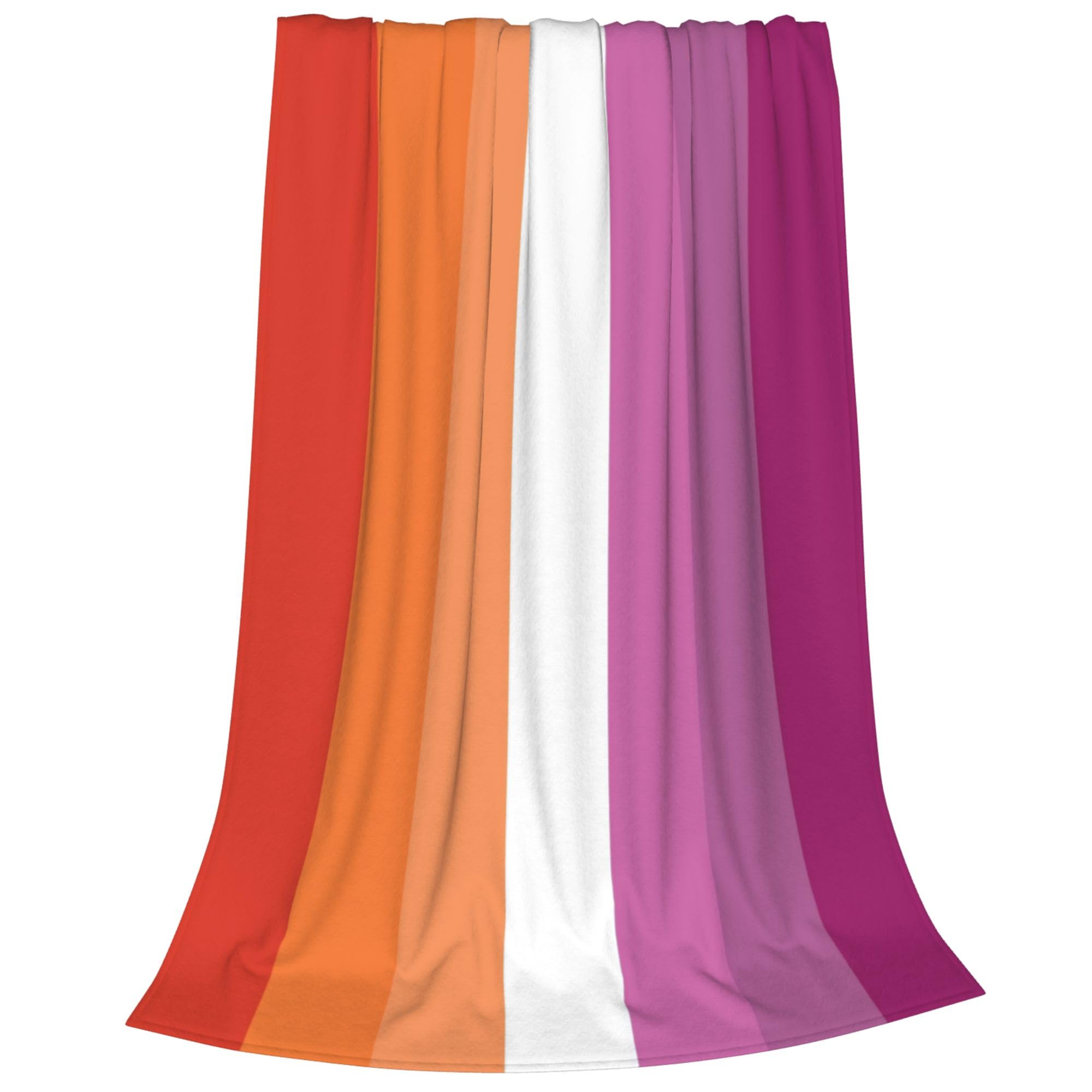 Franala Lesbian Pride Blanket - Lightweight Soft Queen Size Anti-Pilling Flannel Blankets, Warm Cozy Aldult Throw Blanket For Bed Couch Sofa Holiday Decorations 60" X 80"