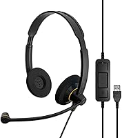 Vista 1 de EPOS Sennheiser Consumer Audio SC 60 USB ML (504547) - Double-Sided Business Headset For Skype for Business with HD Sound, Noise-Cancelling
