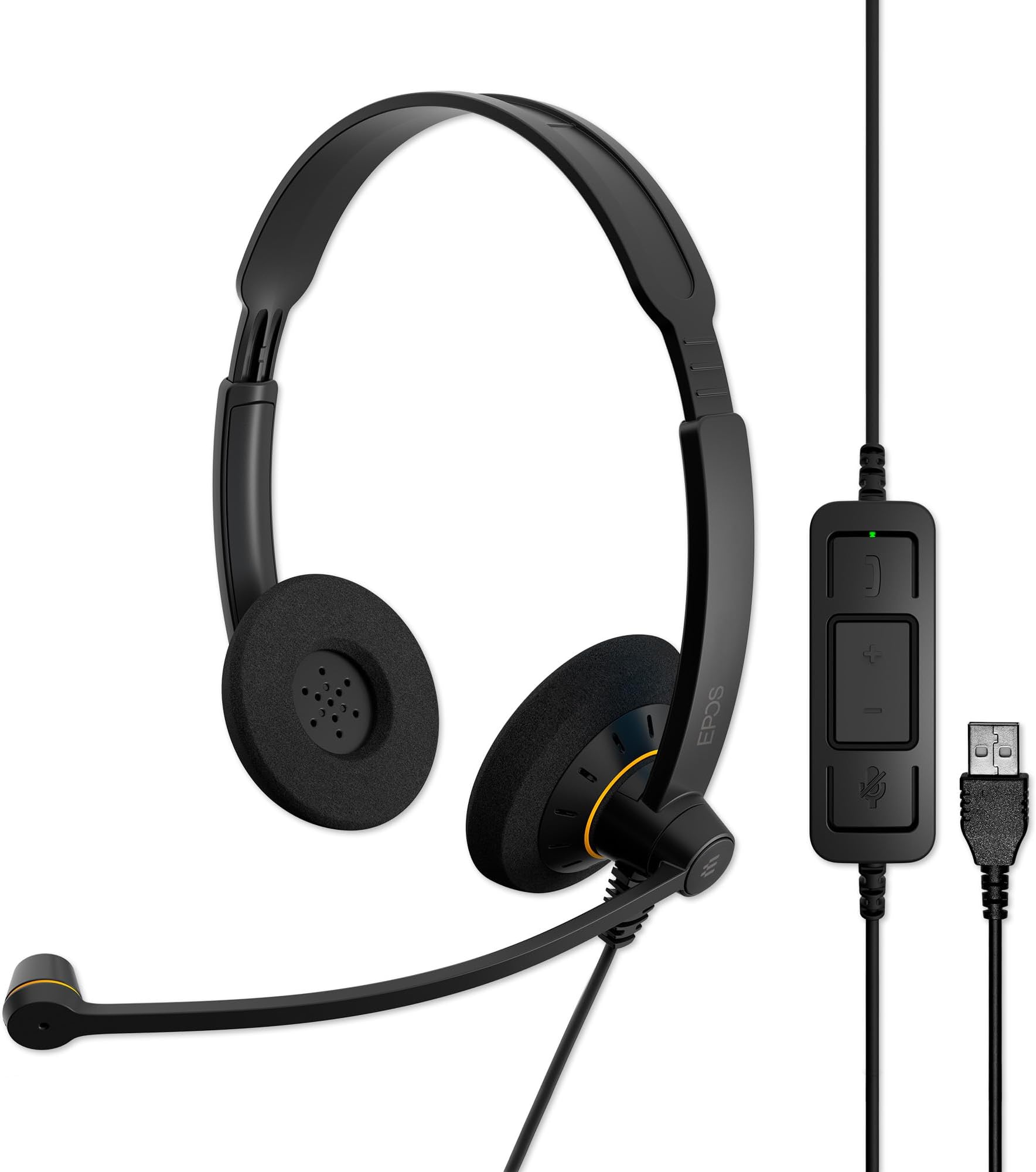 Sennheiser Consumer Audio SC 60 USB ML (504547) - Double-Sided Business Headset | For Skype for Business | with HD Sound, Noise-Cancelling Microphone, & USB Connector (Black)