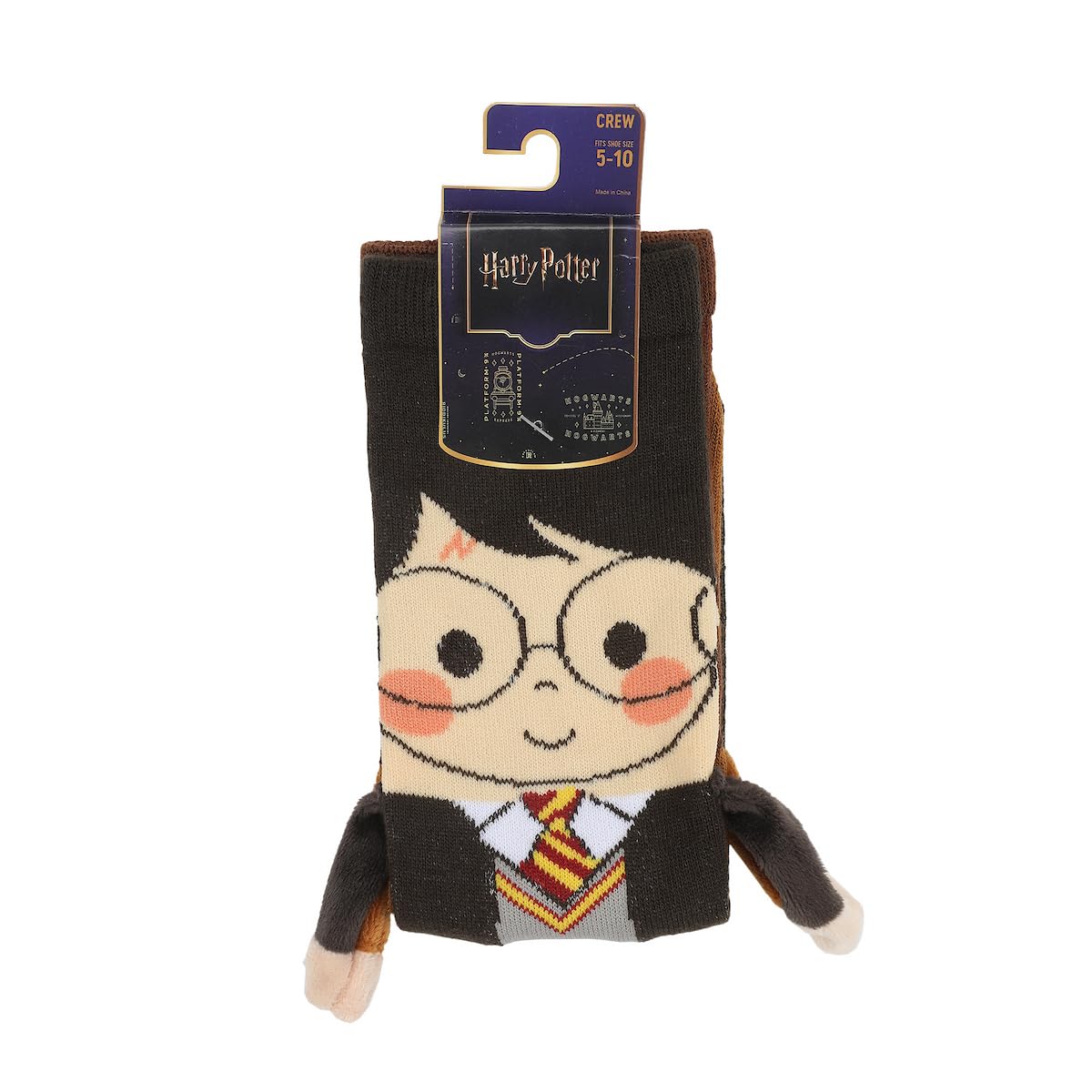 Bioworld Harry Potter Harry & Hagrid - Calcetines casuales para mujer con brazos 3D