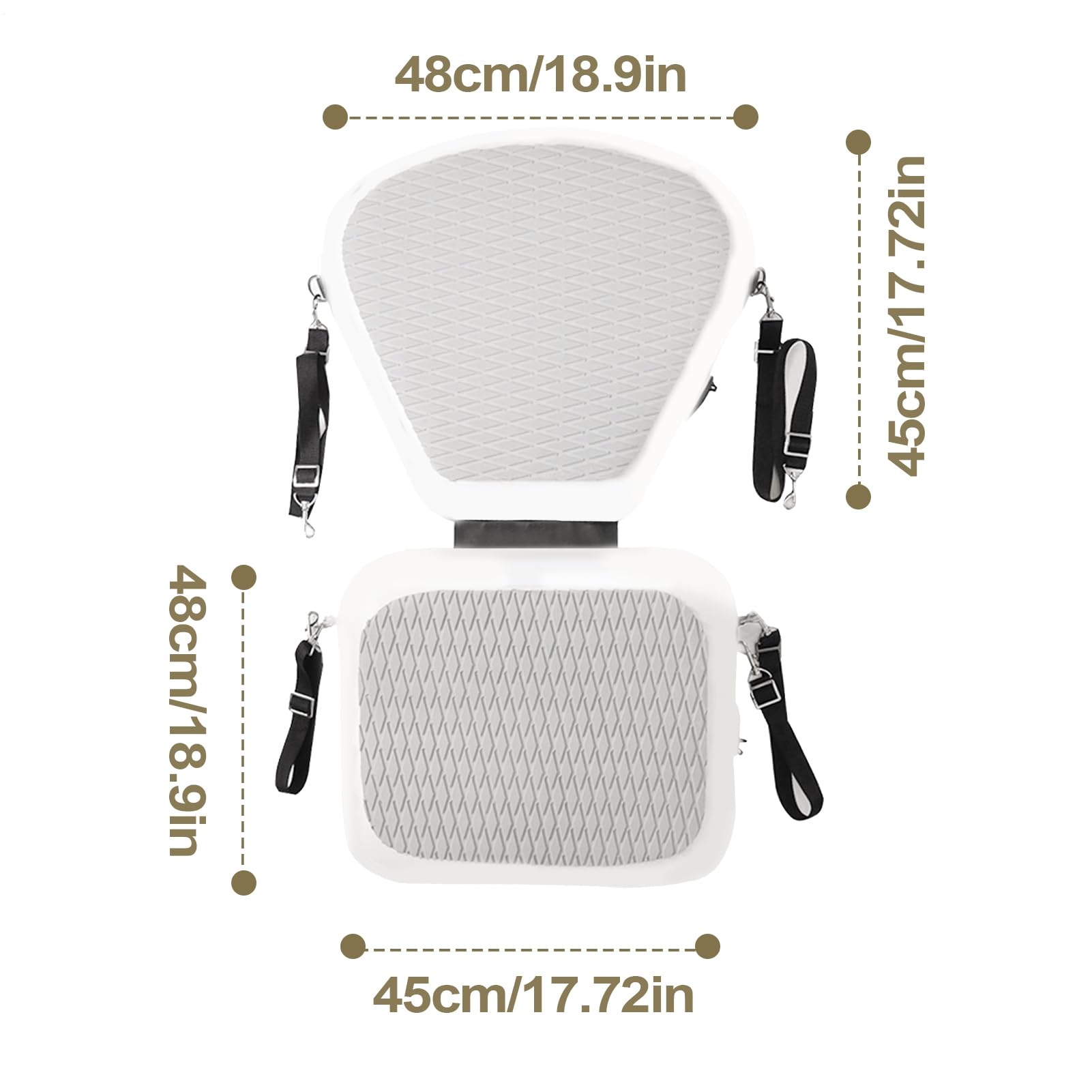 Portable Kayak Seat, Water-Resistant Boat Seat, Compact Inflatable Seat, Paddle Board Seat, High-Back Boat Seat, Kayaking Comfort Seat, Versatile Outdoor Seat