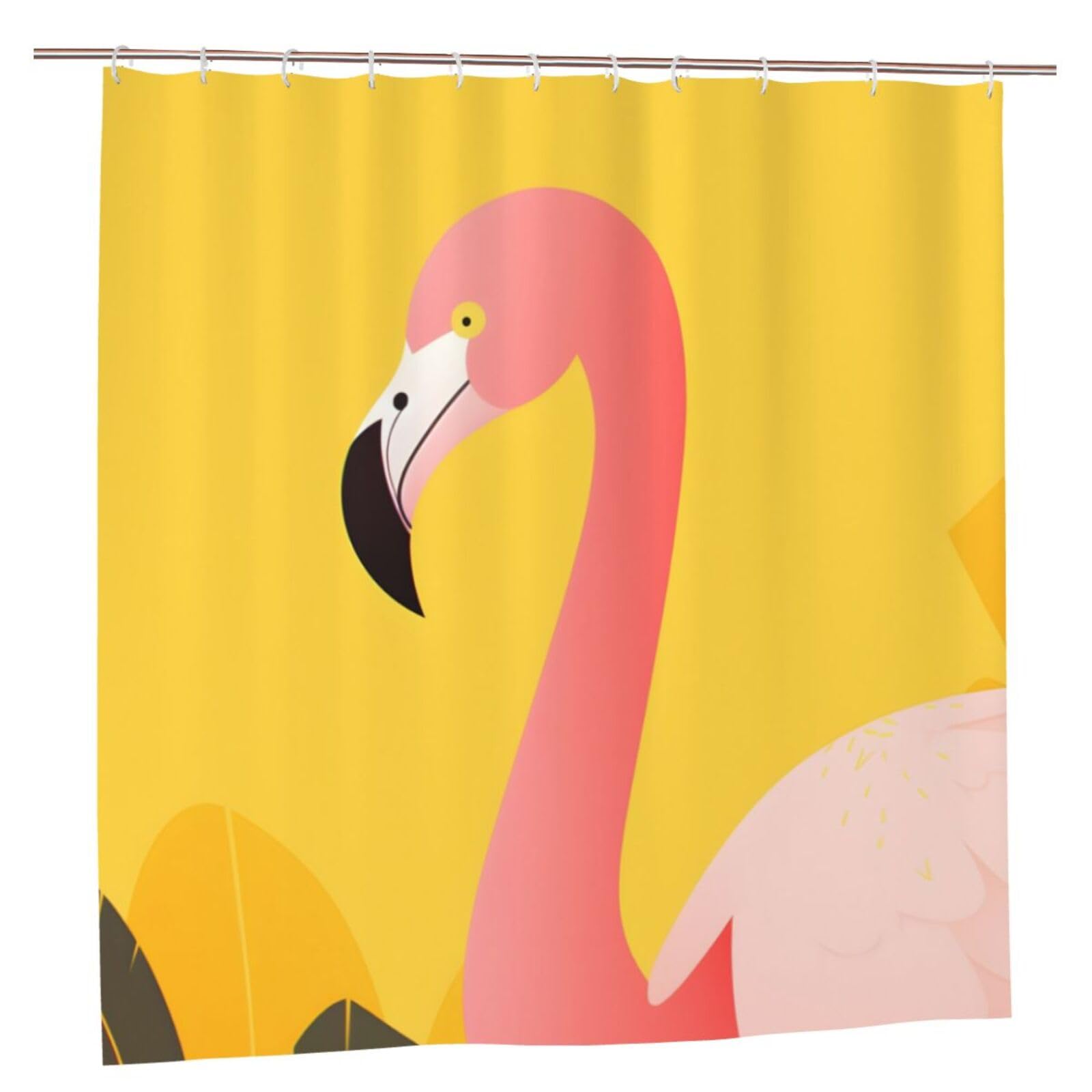 Rideau de douche flamant rose Mexpekil Simplicity 183x183 cm