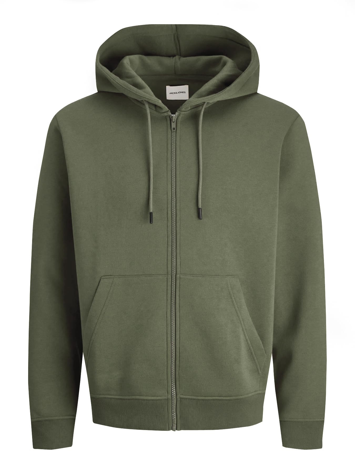 JACK & JONES Herren JJEBRADLEY Sweat Zip Hood Kapuzenjacke, Dusty Olive, XS