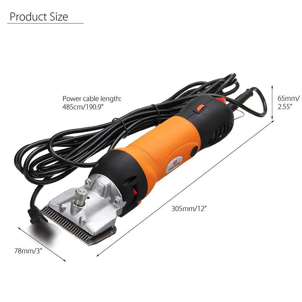 Profesional Maquina de Esquilar para Caballo, Esquiladora Caballos 690W & 6 Velocidades Ajustables Eléctrica Maquinilla Cortapelos para Animales de Granja Grandes, Cuidado del Caballo