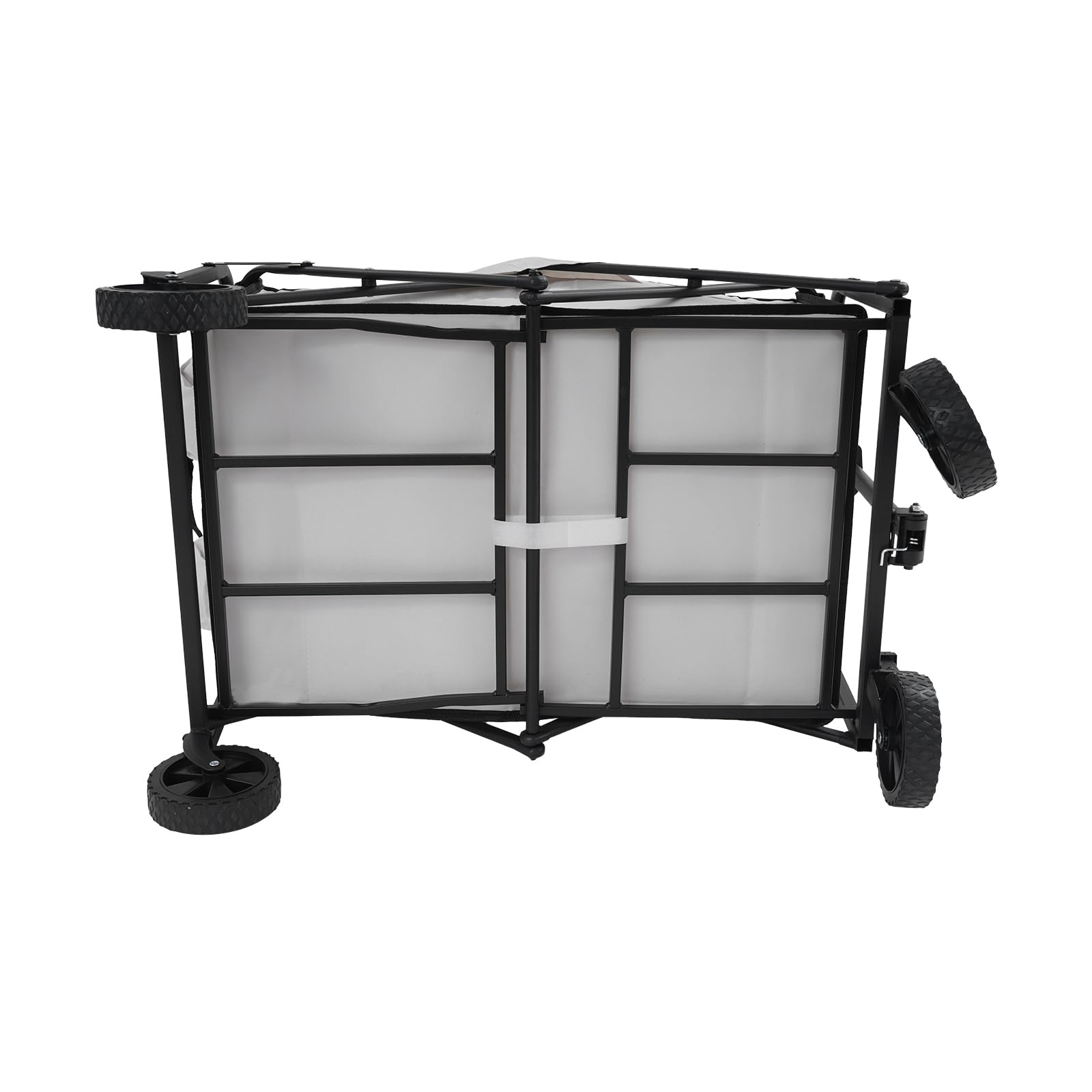 Carro de mano portátil plegable, carrito de playa con ruedas grande y plegable, adecuado para alimentos, deportes, jardinería, compras, camping, carrito de mano