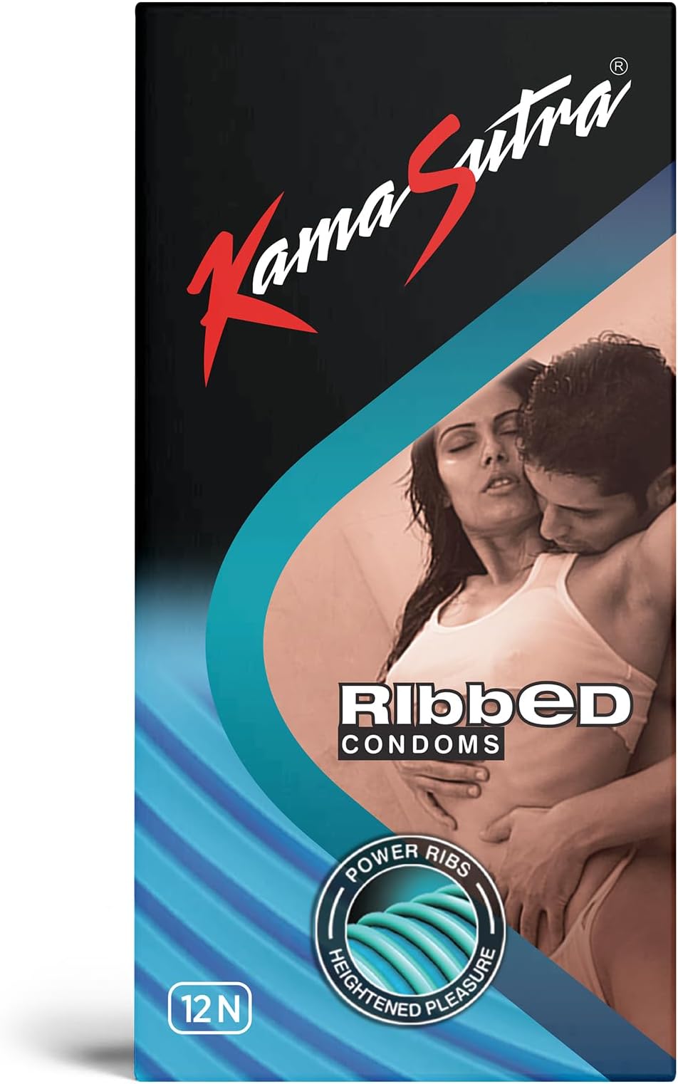 Kamasutra Ribbed - 12 Condoms