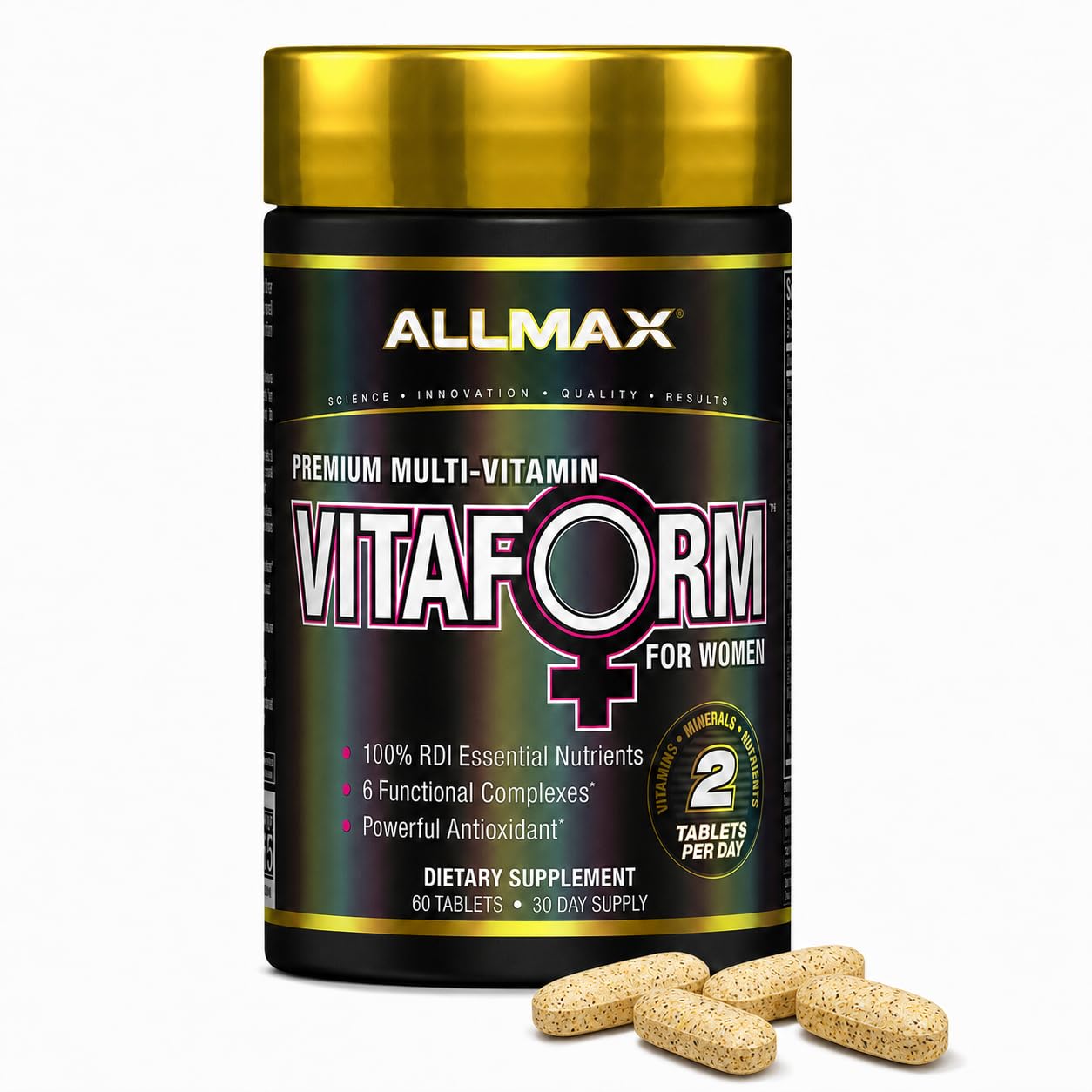 ALLMAX Vitaform Multivitamin Tablets for Women, 60 Count