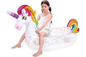JOYIN Inflatable Unicorn Pool Float for Kids Ages 8-12 Girls