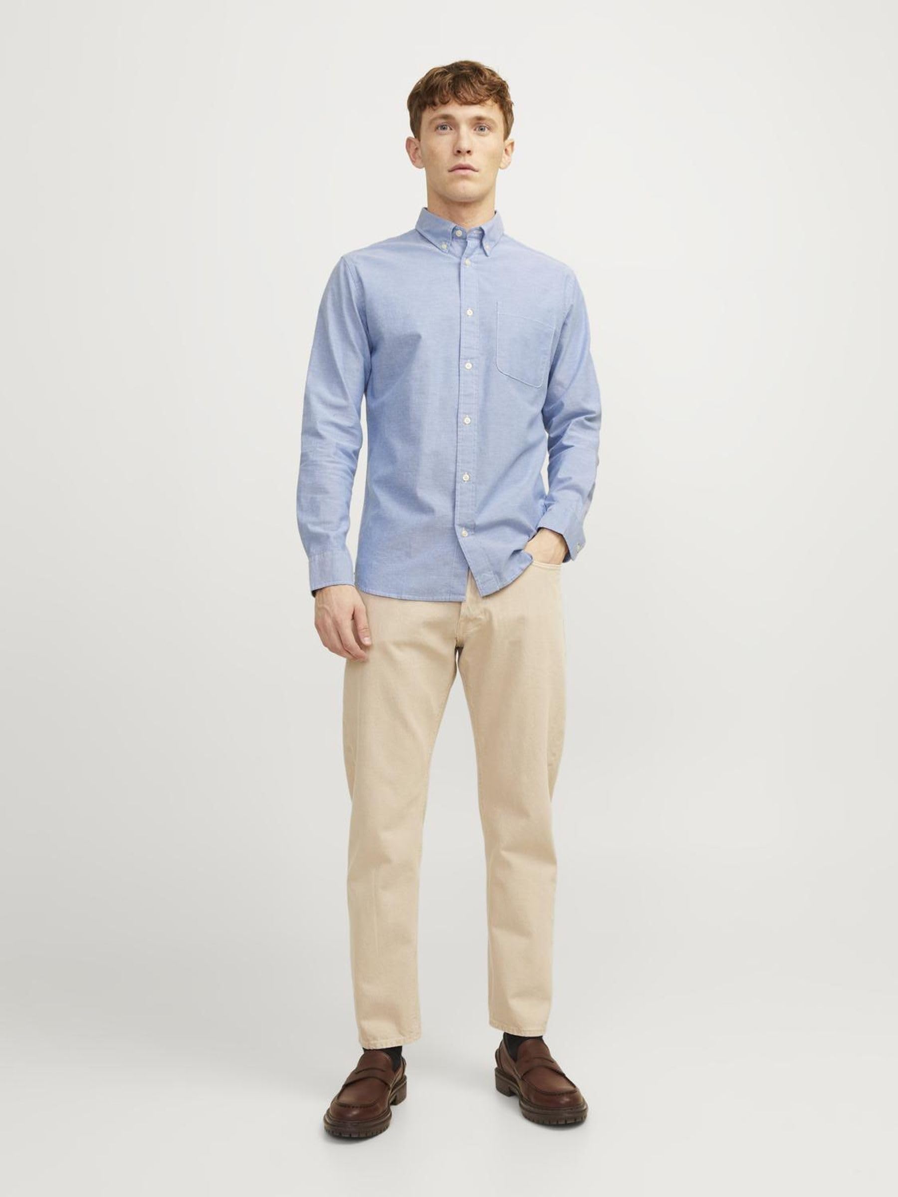 JACK & JONES Jprblubrook Oxford Shirt L/S Noos Uomo