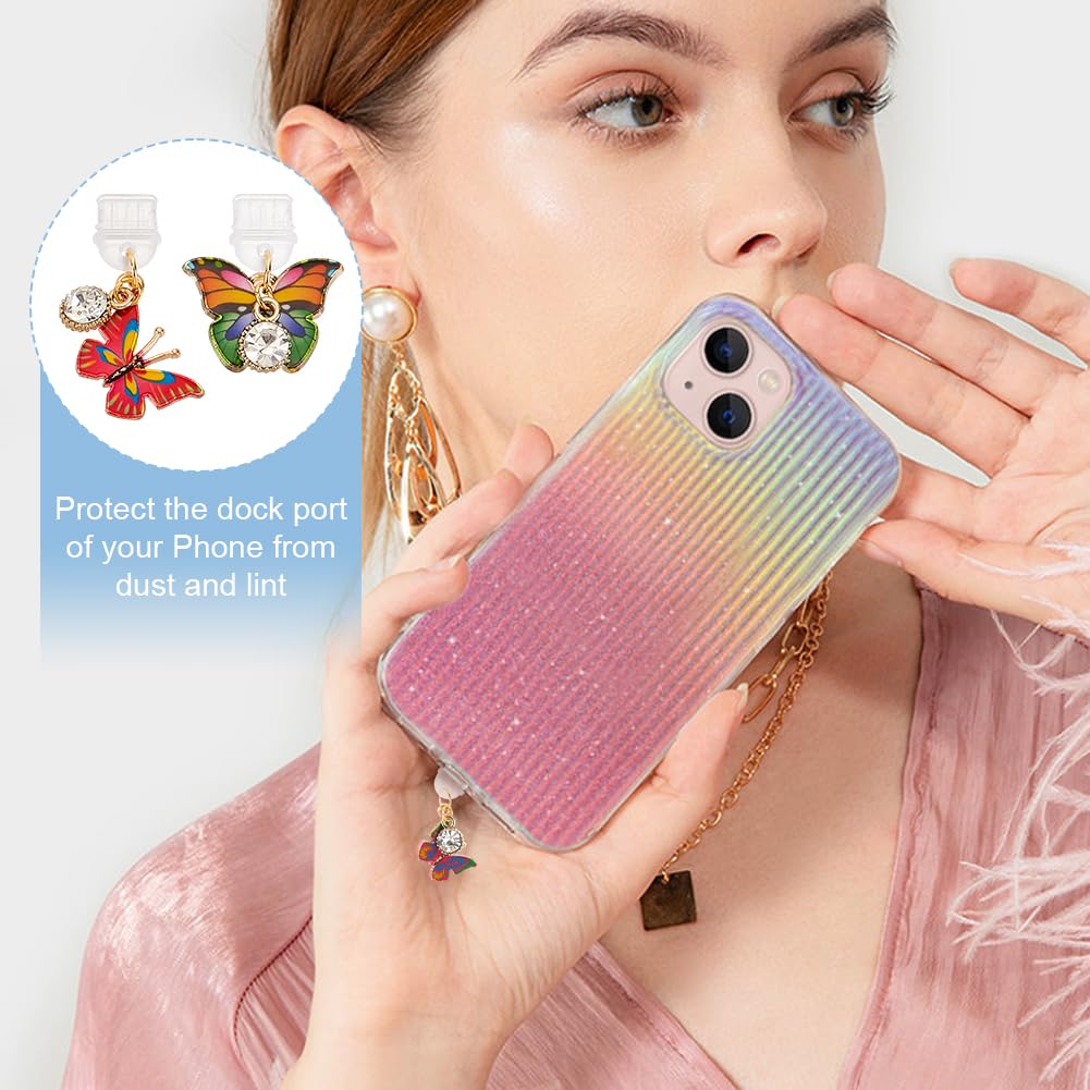 OLYCRAFT Herz Staubschutzstecker - 10 Farben Für Type C Handys