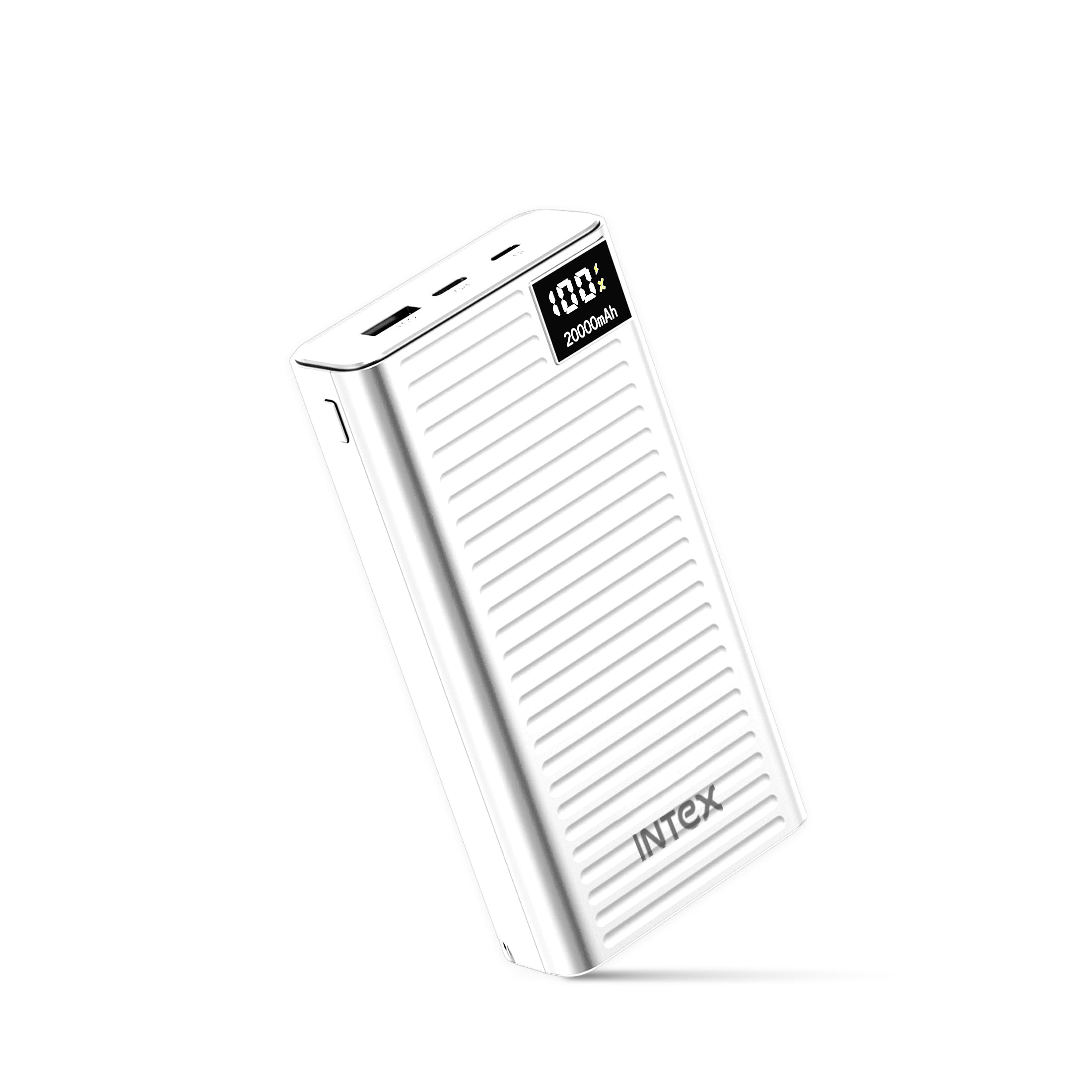 Intex Strong Storm 20K Poly 20000mAh Power Bank with 22.5W Fast Charging, PD & QC Support, Type-C Input/Output, Dual USB Ports, Digital Display, Multi-Protection Portable Charger (White)-image-15