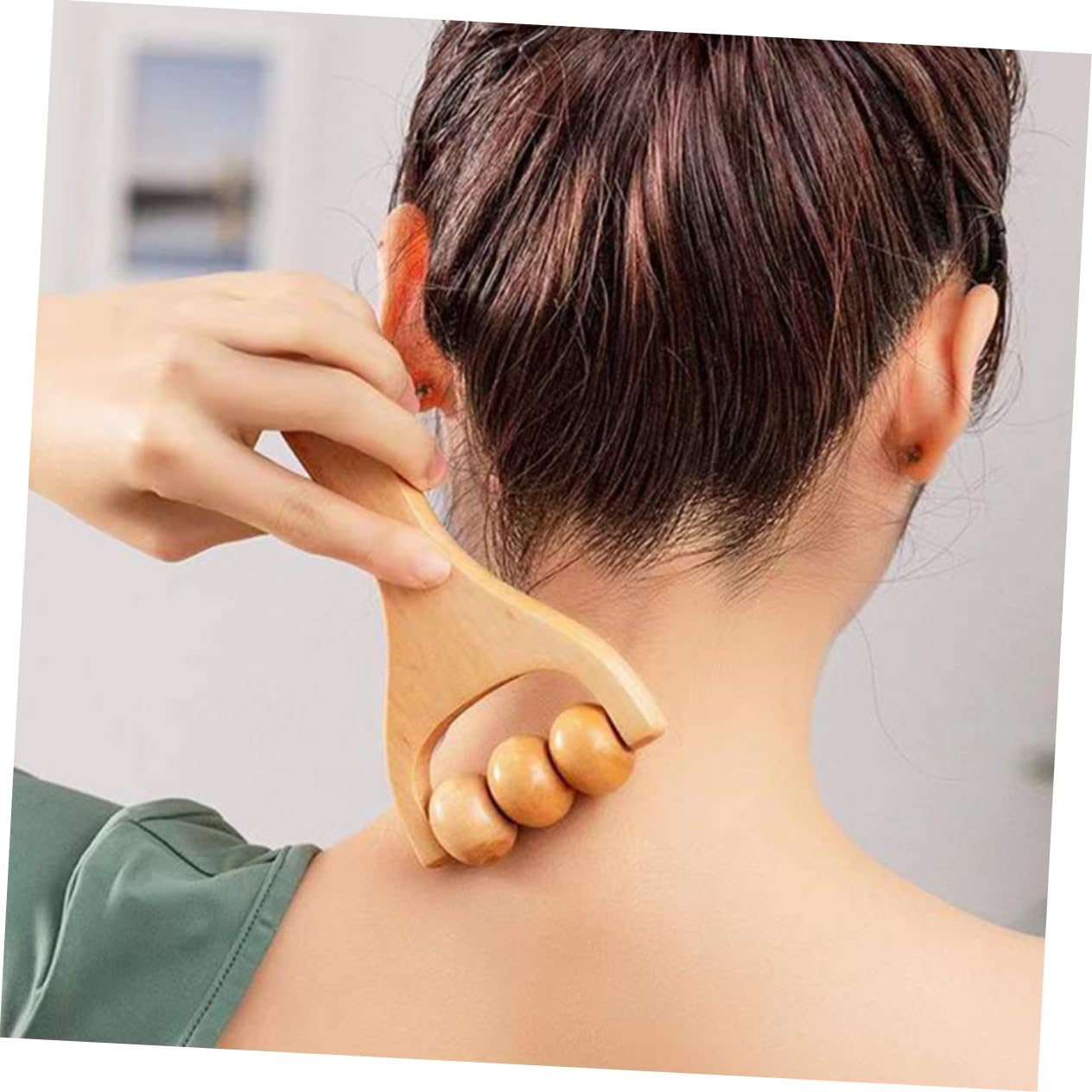 5 Set Set Massaggiatore Rulli Adulti Massaggiatore Per Gamba Collo Palmare Massaggiante Di Massaggio Portatile Kit Corpo Bob A Mano Muscolo Di Legno 3 Pezzi * 5