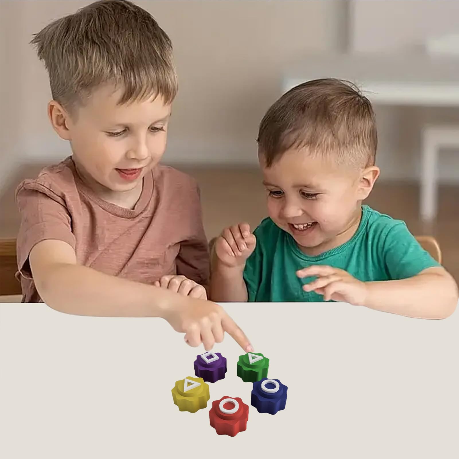Jeu Gonggi Coréen - Set De 5 Jeux Traditionnels : Osselets, Toupies, Ddakji - Jeu Familial Et Portable