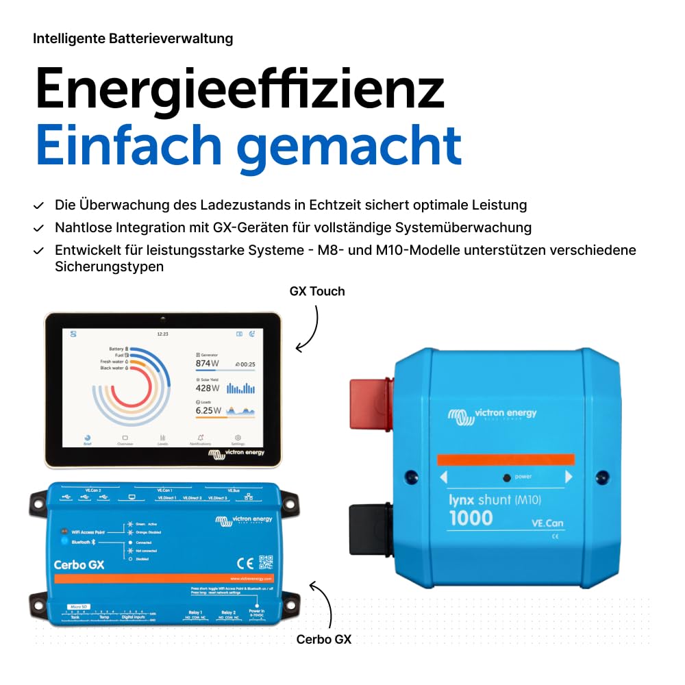Victron Energy Lynx Shunt VE.Can (M10) Stromverteiler Blau