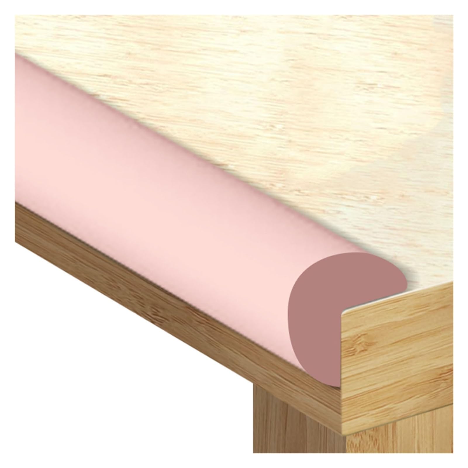 Furniture Edge corner protector, Corner Edge Bumper Guard Foam Pretaped Cushion Multicolor Sharp Edges Furniture(Pink,5pcs)