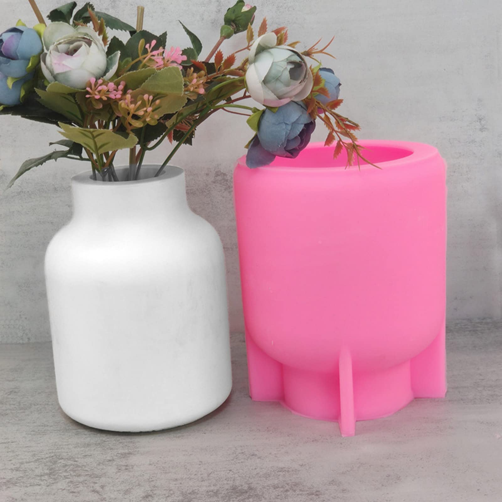 Silikon-Blumentopf-Form, Sukkulenten, Zement, Vase, Harz, Epoxidharz, große Vase, Gips, Betonform, handgefertigt