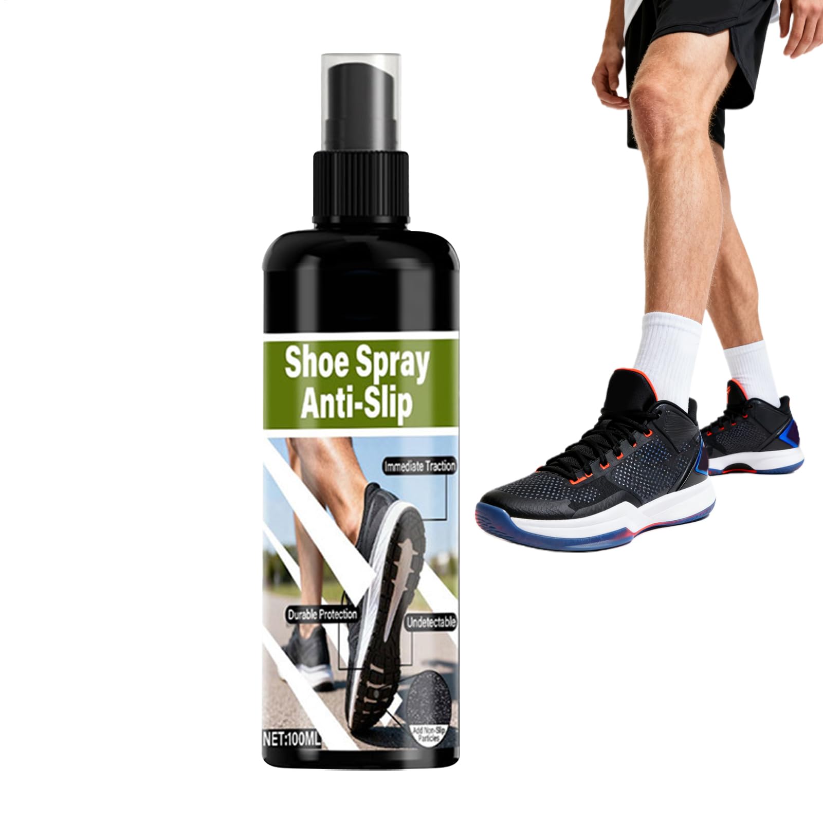 Grip Spray do Butów Koszykarskich 100ml - Szybkoschnący, Bez Klejenia, Sprzęt Treningowy