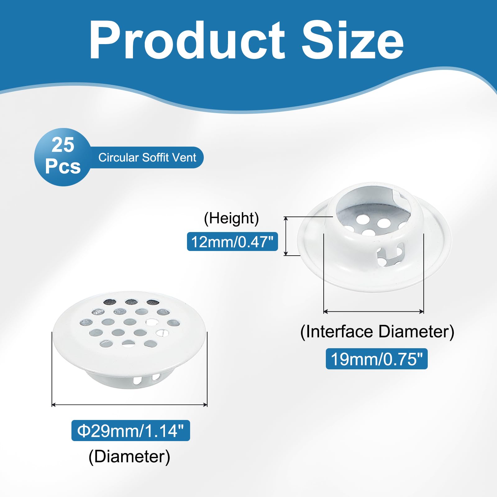 PATIKIL 29mm Circular Air Vents - Image 2