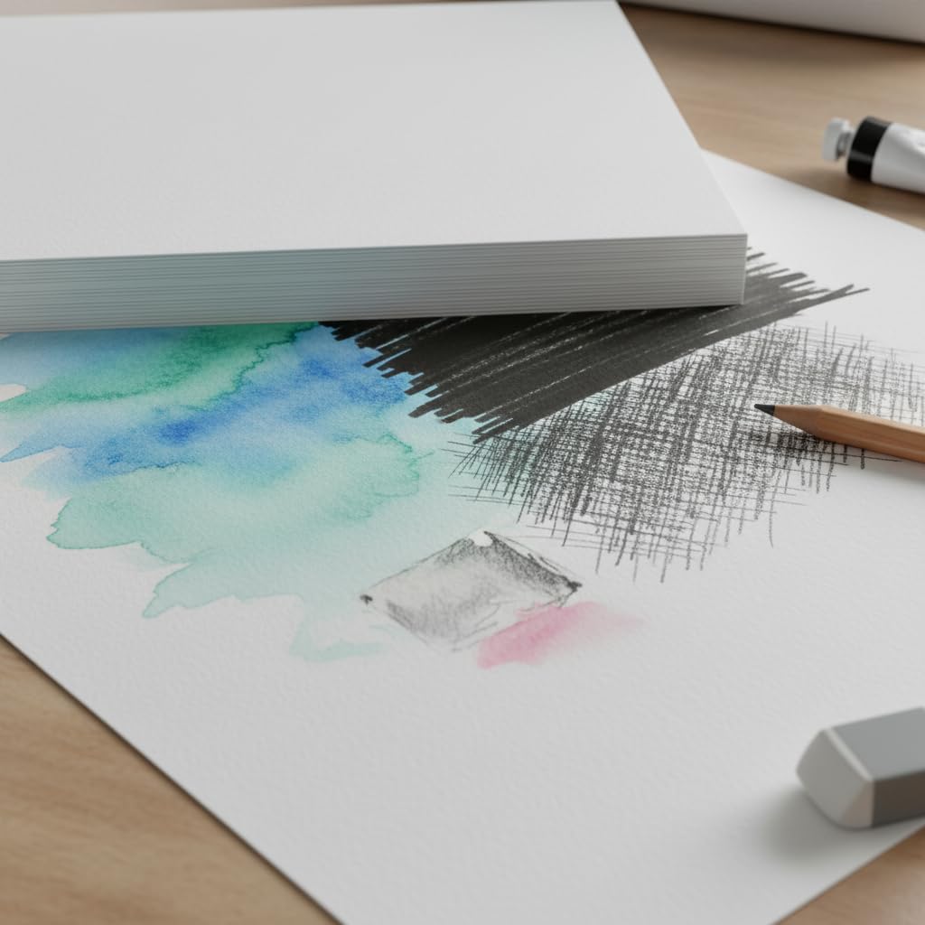 Cartulina para Dibujo y Pintura, Blanca