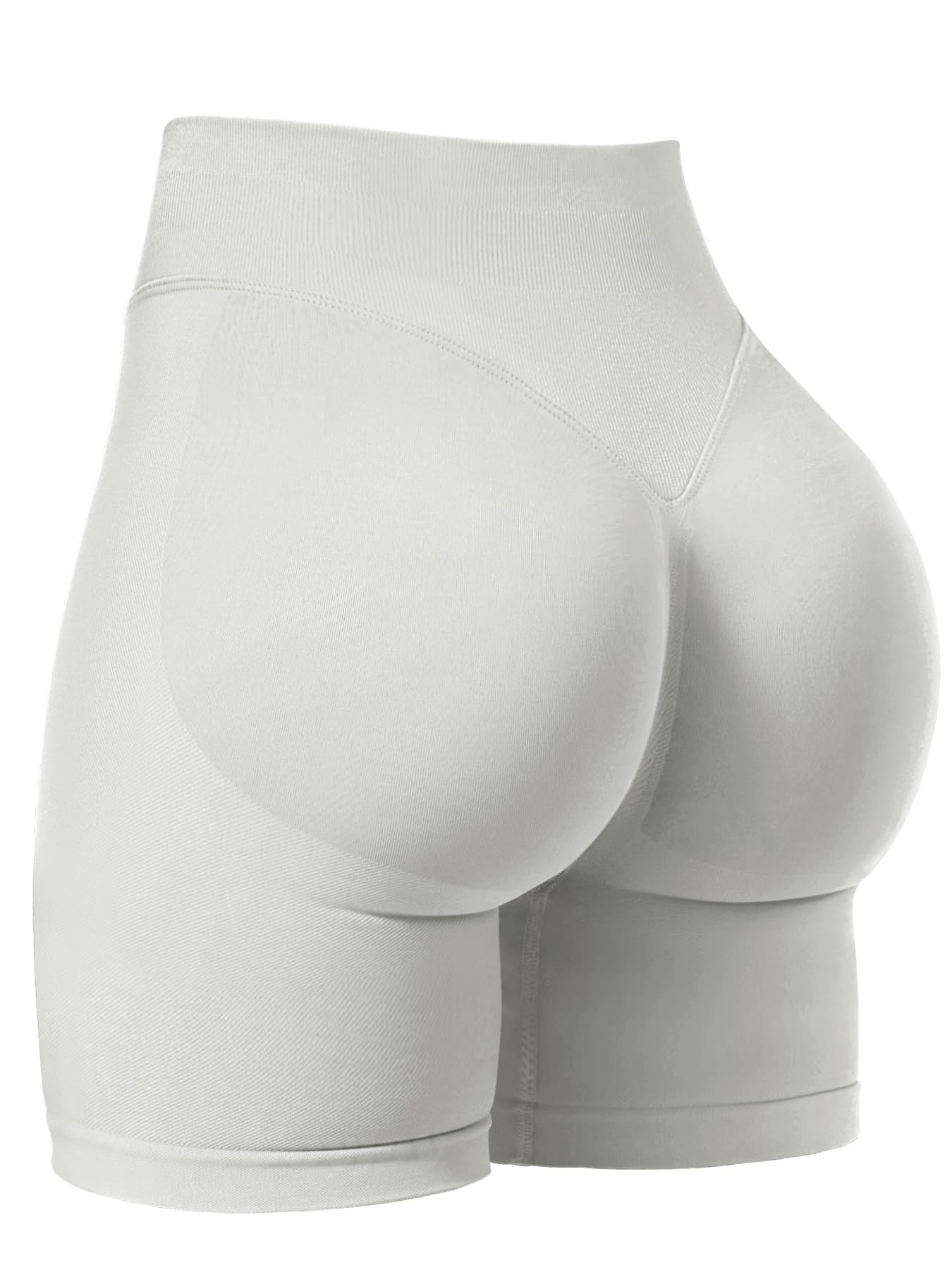 VOYJOY Women Workout Impact Shorts 4.5" Scrunch Butt Lifting Gym Shorts Seamless Booty Biker Shorts — view 89