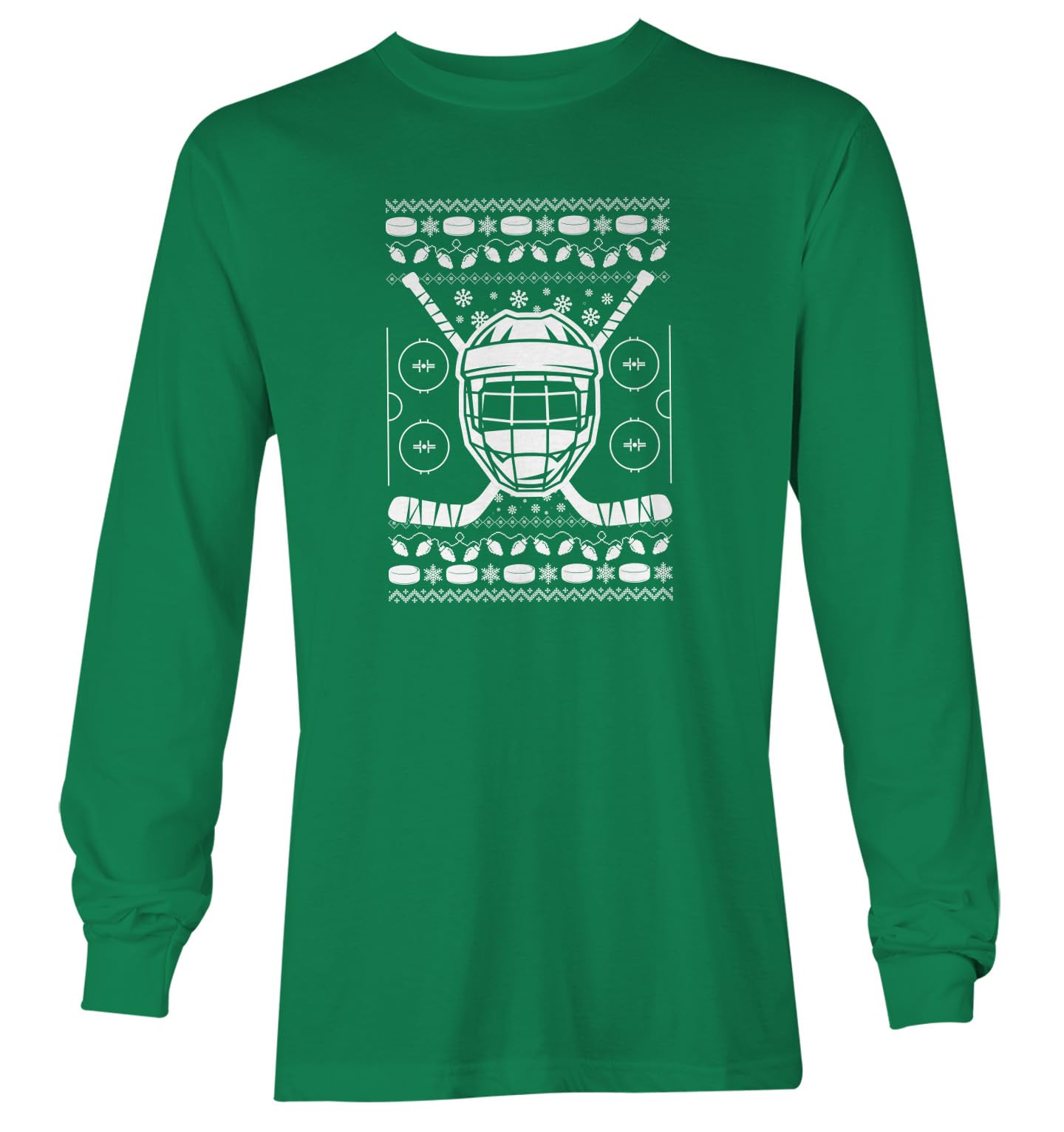 Haase Unlimited Hockey Helmet with Sticks - Ugly Xmas Youth T-Shirt