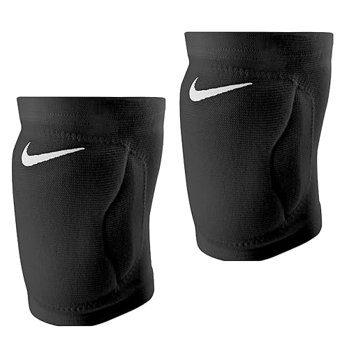 Nike Rodilleras Dri-Fit prémium (1 par), esenciales, rayas, varidad, amortiguación, absorción del sudor, unisex (rayas negras - ML)