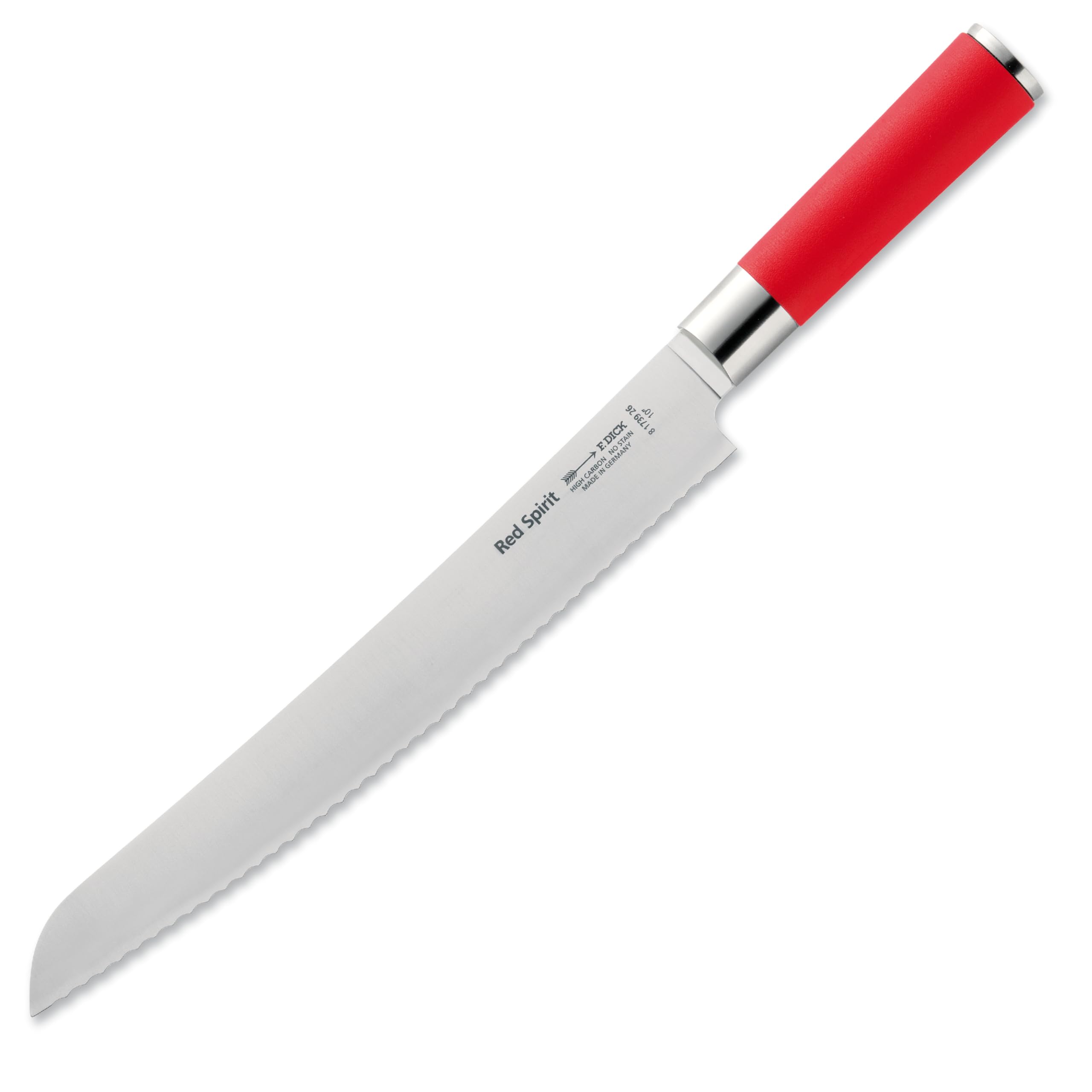 F.DICK Coltello pane, Red Spirit (lama 26 cm di acciaio inox X55CrMo14, seghettato) 8173926