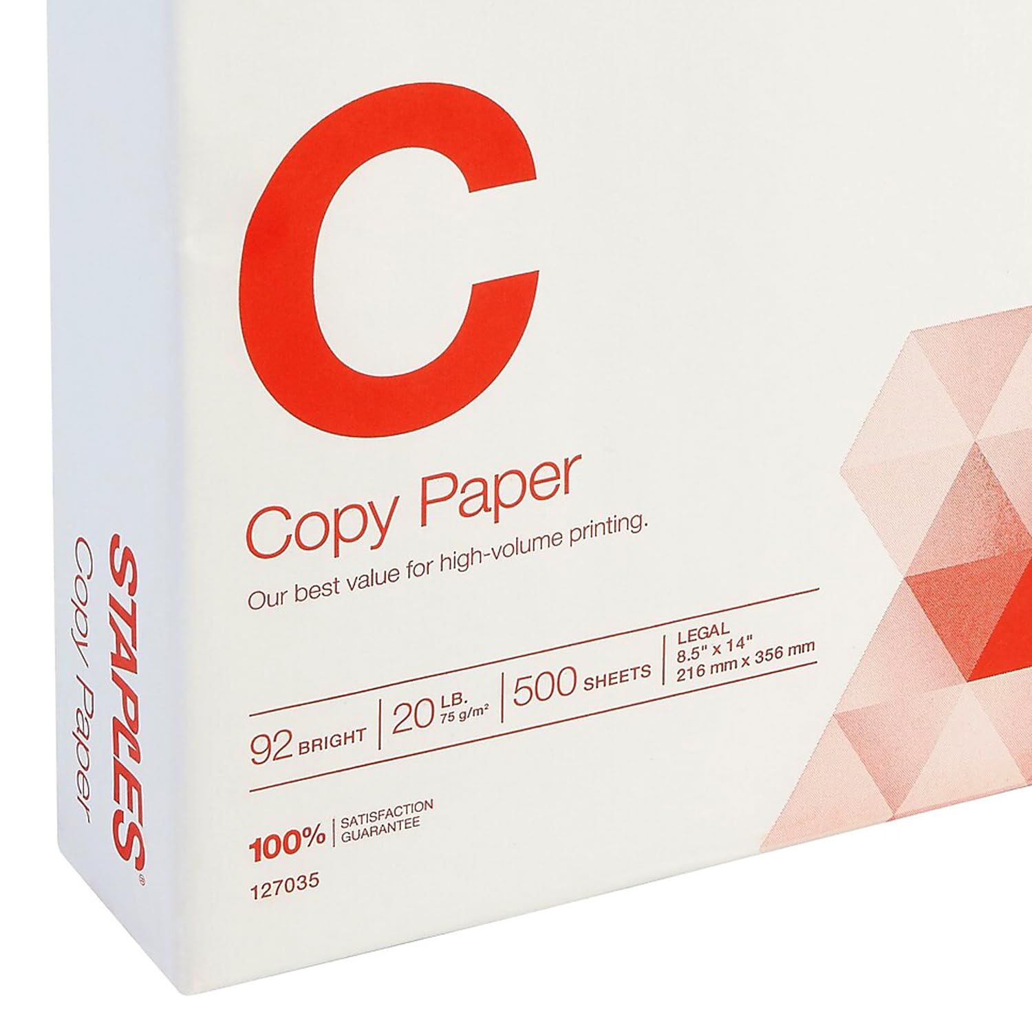 Staples Kopierpapier, 21,6 x 35,6 cm, Ries, für Büro, Schule und Zuhause, für Büro, Schule und Zuhause | Zuverlässiges Mehrzweck-Papier für Drucker, Kopierer und Alltagsdokumente.