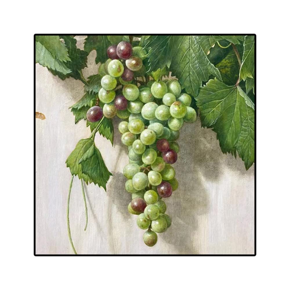 Tableau de raisin et fruit vert en peinture sur toile pour l'entrée d'un restaurant