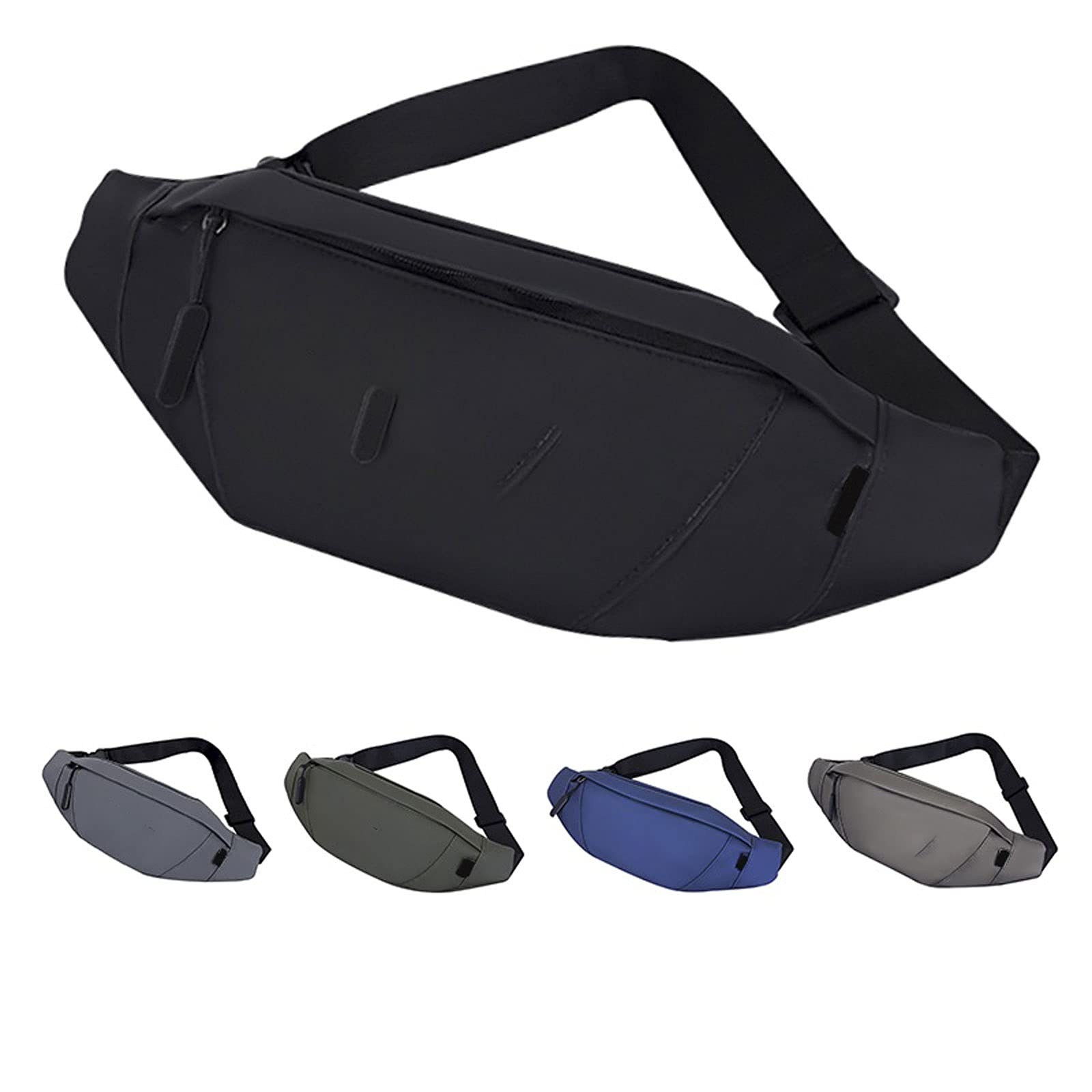 Bum Bag damska torba na pasek saszetka nerka talia biodra nerka torba na klatkę piersiową crossbody plecak na co dzień męski etui na karty pieniądze telefon podróż kieszeń plażowa, NIEBIESKI