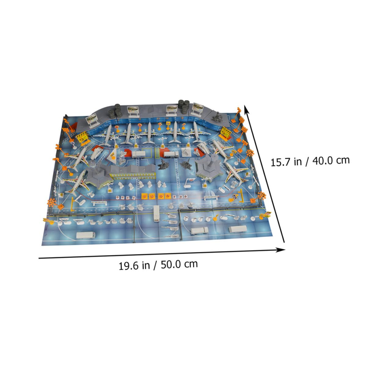Set Giocattolo Aereo Scena Aeroporto Educativo in PVC per Ragazzo Ragazza | Pvc, Statica per Simulazione Creativa, Decorazione per Scrivanie e Vetrine
