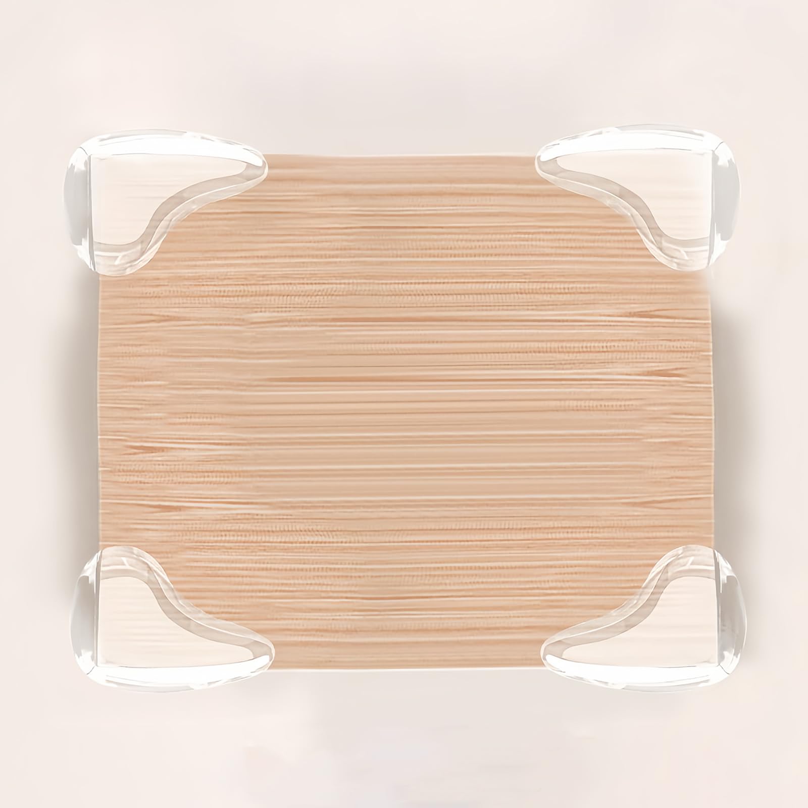 Paquete de 5 protectores de esquina transparentes para seguridad del bebé, protectores de bordes de muebles y parachoques de esquina de mesa, suministros transparentes a prueba de niños para bordes — view 5