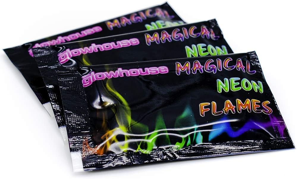 The Glowhouse Magic Neon Flames Mystical Fire Colourant (50 Pack)