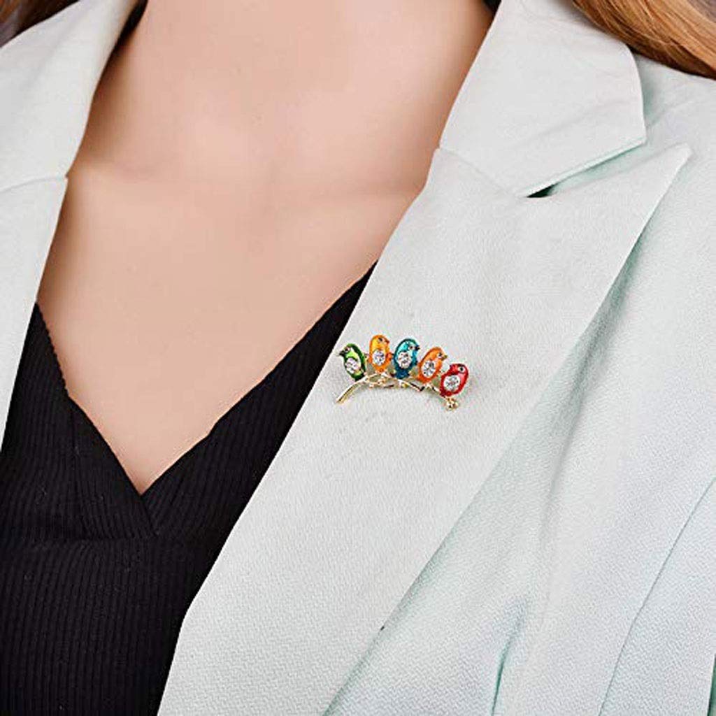 Bizarre Vogel-Brosche, Damen-Legierung, Elegante Brosche, Kleidertasche, Dekoration, Pin-Zubehör