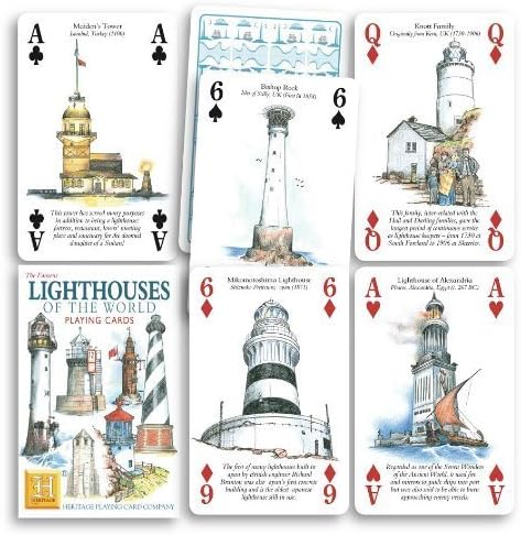 Heritage Playing Cards Lighthouses Of The World Playing Cards by Heritage Playing Cards
