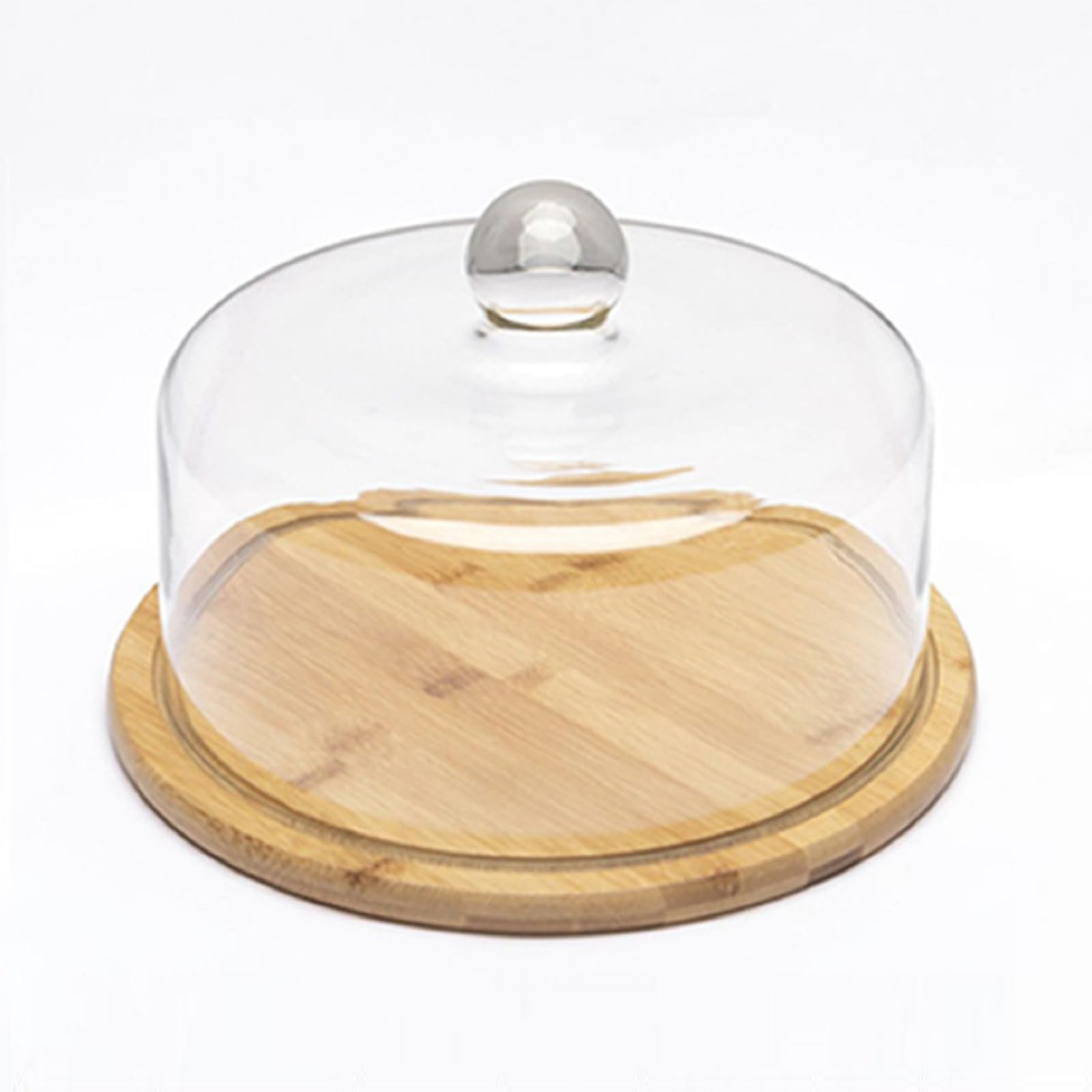 Amazon｜30cm,Bafnsiji ふた付きガラスケーキスタンド、ドーム蓋付き