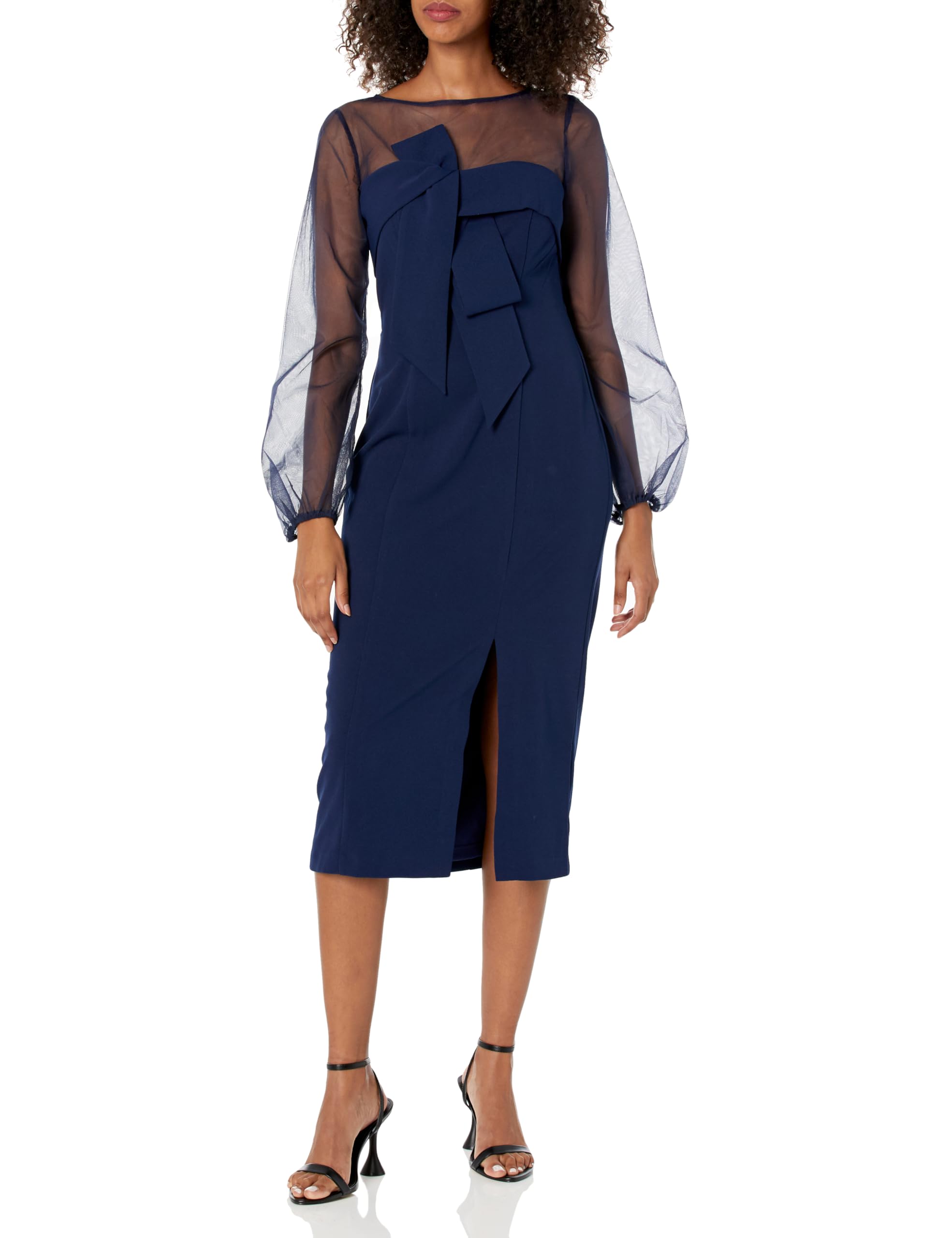 JS CollectionsWomen's Maia Bow Tea Length Dress